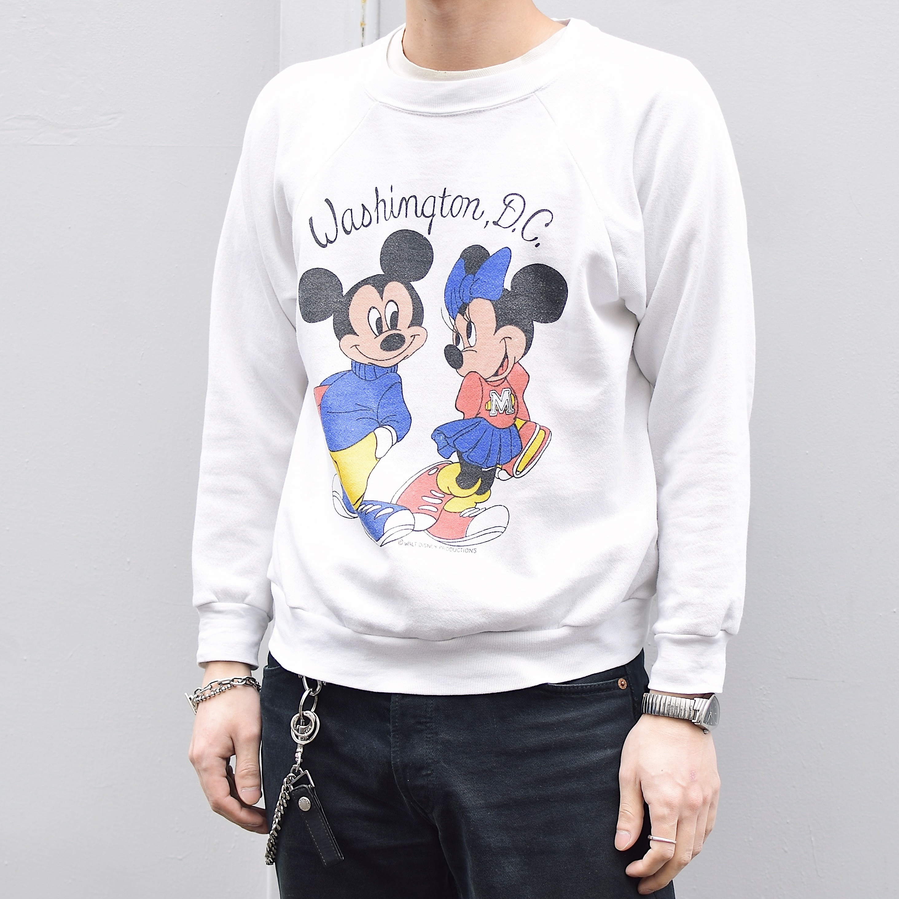 Vintage 80's【202 U.S.A.】"Mickey & Minnie" Sweat の画像 3