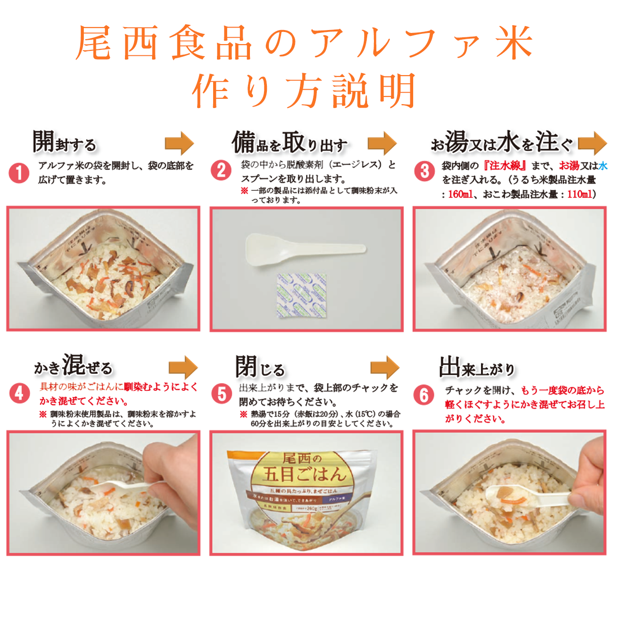 尾西のアルファ米 五目ごはん 10食セット Monoplan モノプラン 尾西のアルファ米 五目ごはん 10食セット Monoplan モノプラン