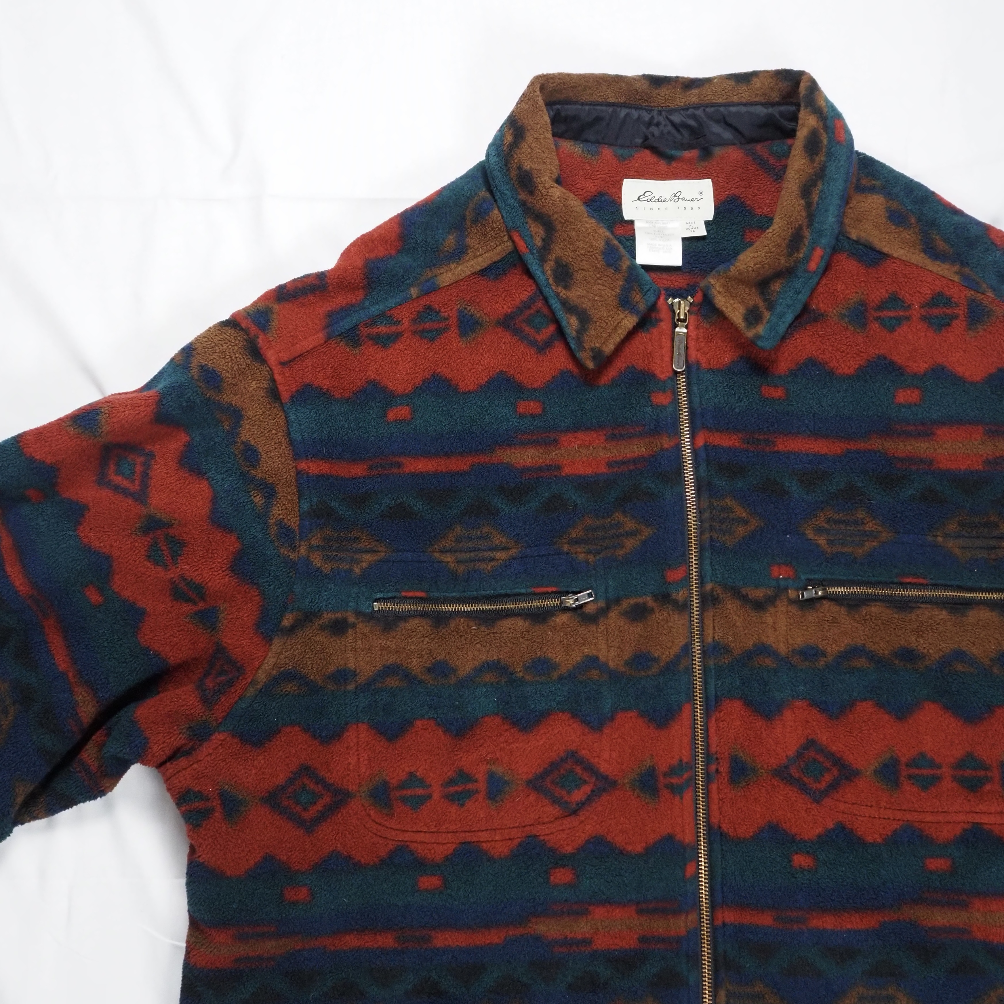 90’s Eddie Bauer ネイティブ柄ジャケット XL オンライン限定商品 の画像 3