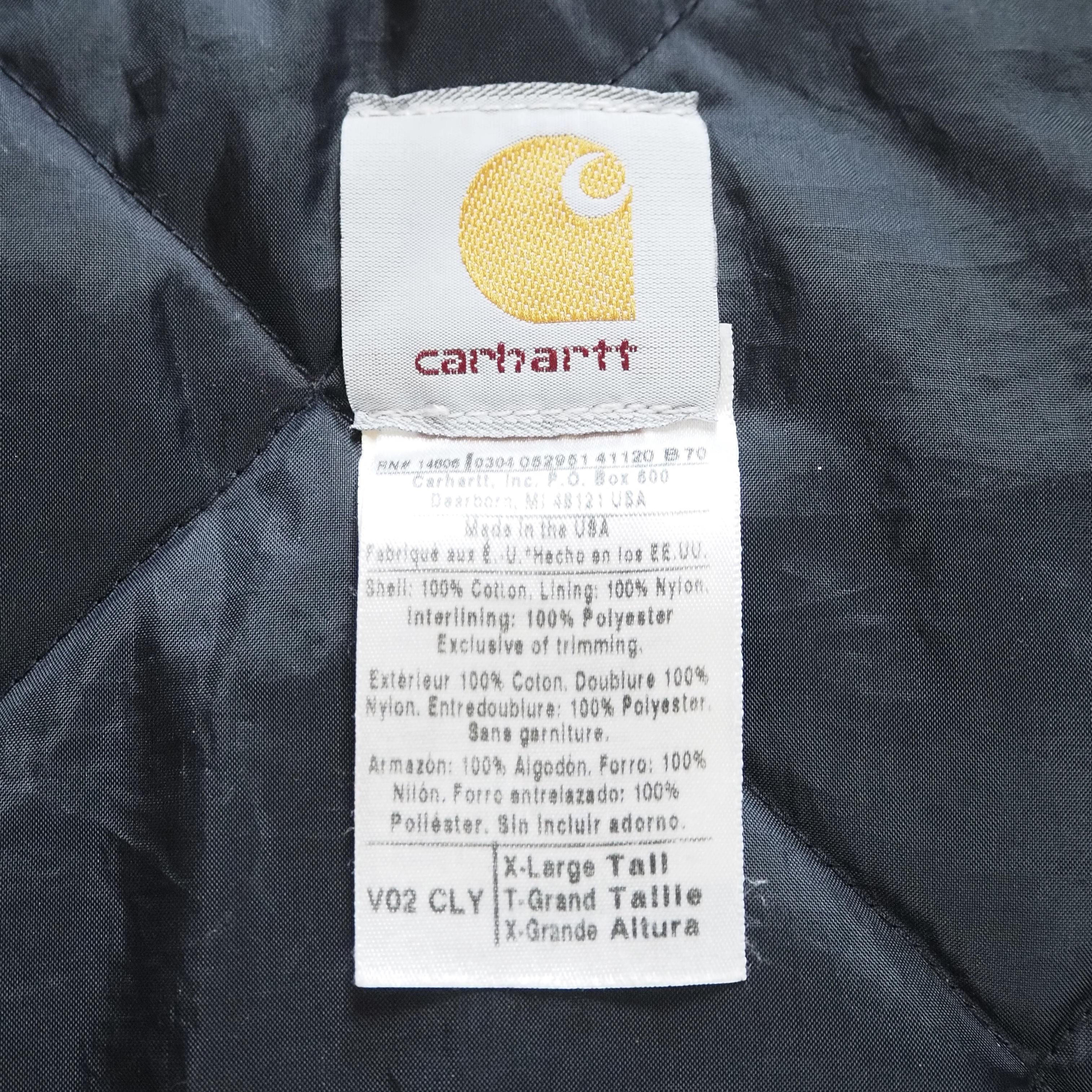 00’s Carhartt ダックベスト アメリカ製 XL-Tall の画像 8