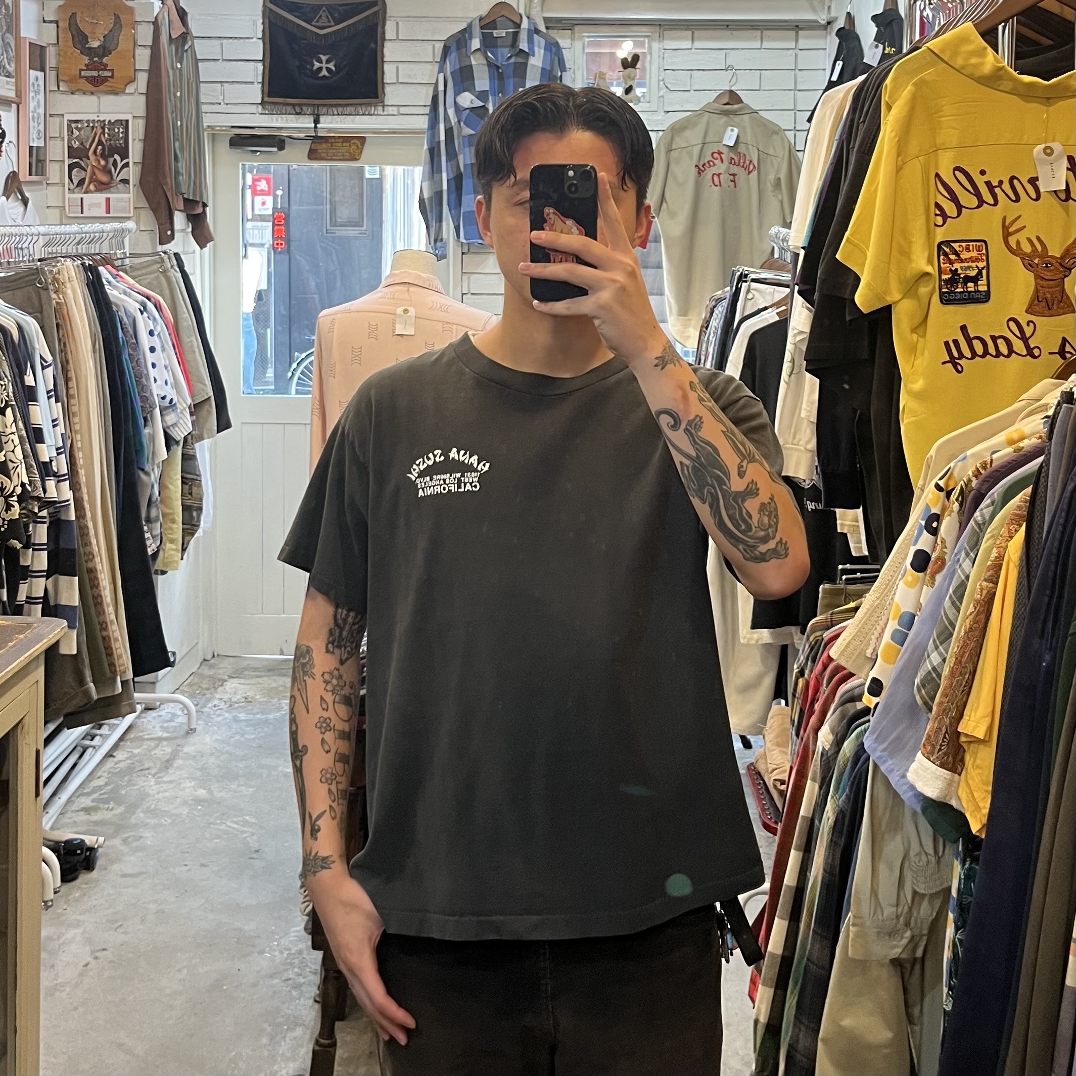 90’s Anvil Tシャツ 寿司 ブラックフェード の画像 2