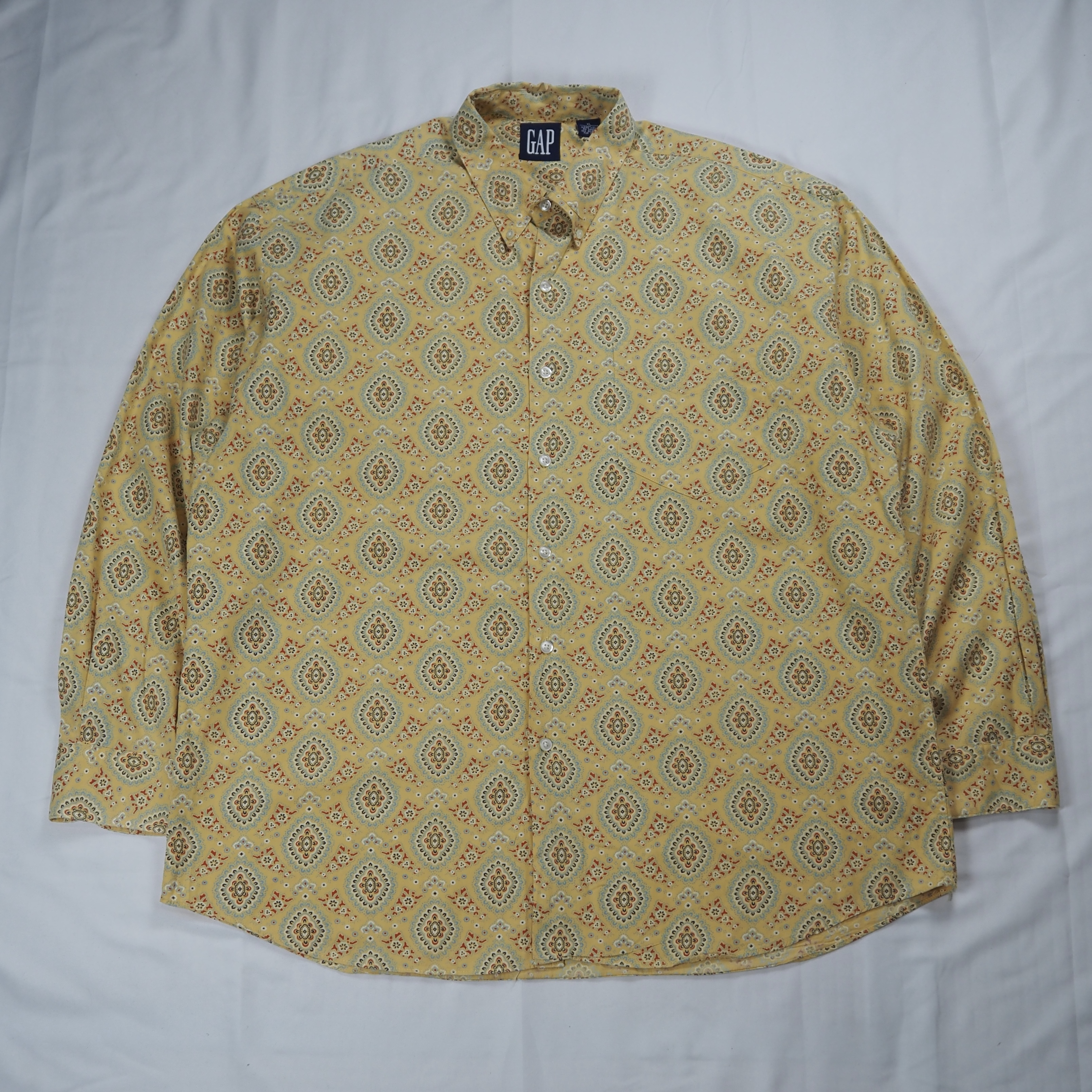 90’s OLD GAP コットンシャツ XL イエロー