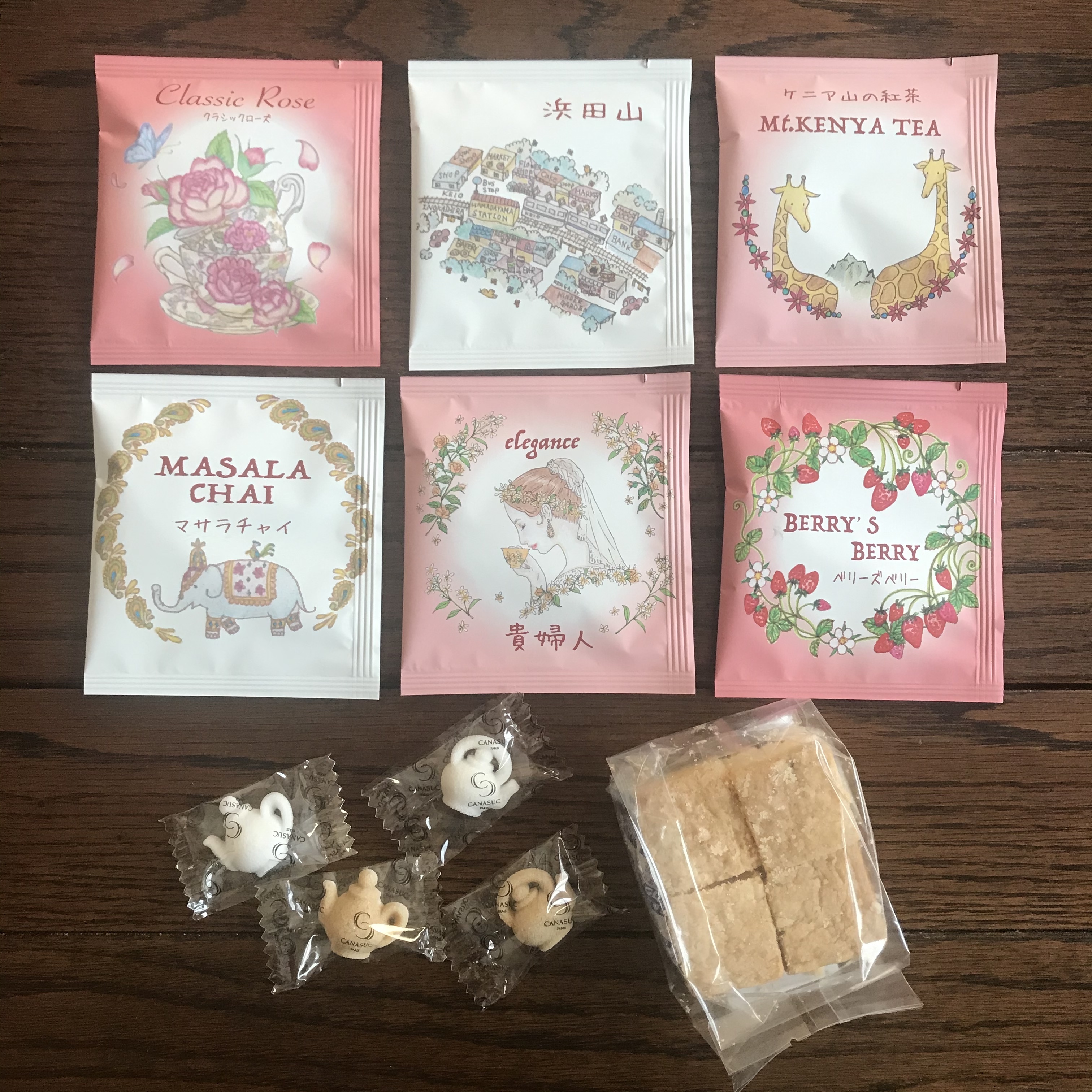 ポスト投函ミニギフトb お菓子 ポットシュガー ティーバッグ6袋 ベリーズティールーム 公式オンラインストア