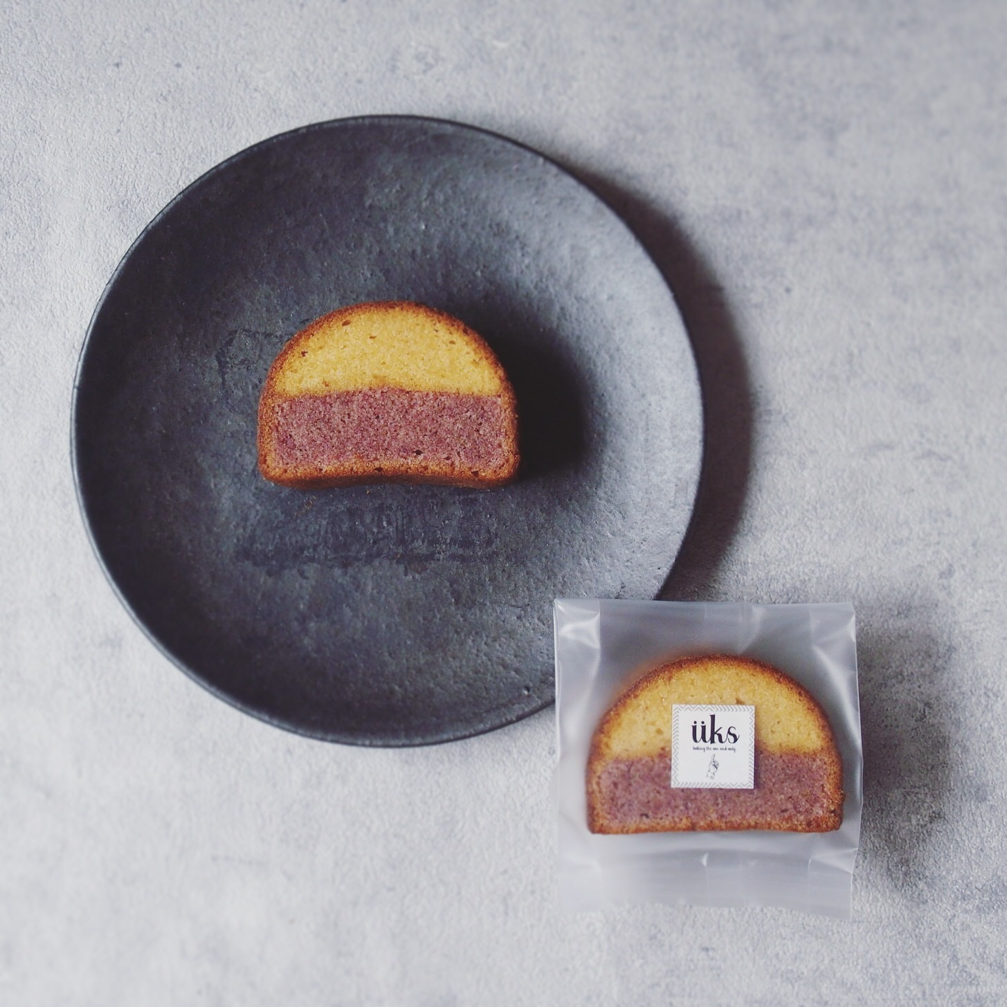 ２色ケイク いも さつまいも 紫芋 パウンドケーキ Uks ユクス