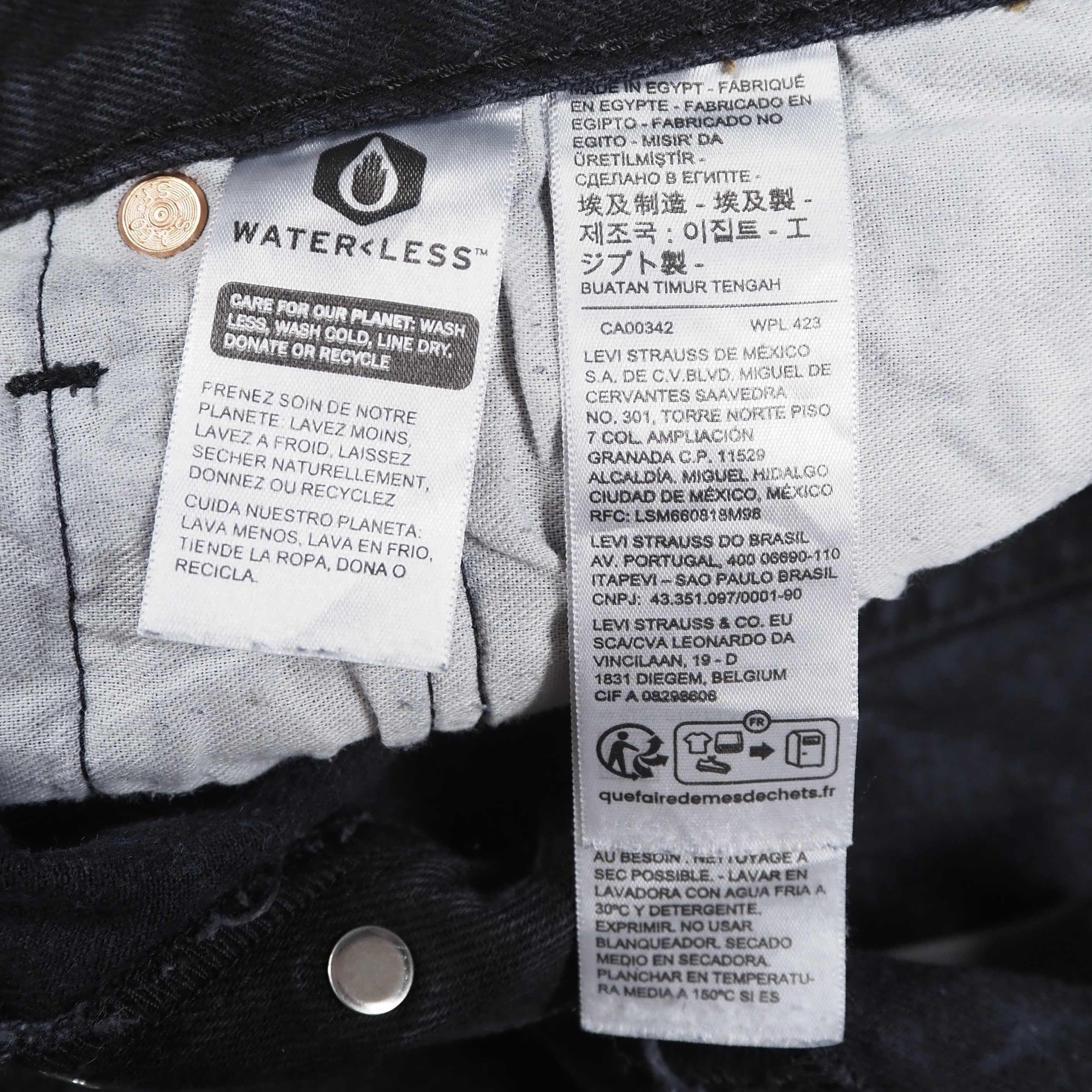 Levi’s 501 ブラック エジプト製 約35×29 の画像 9