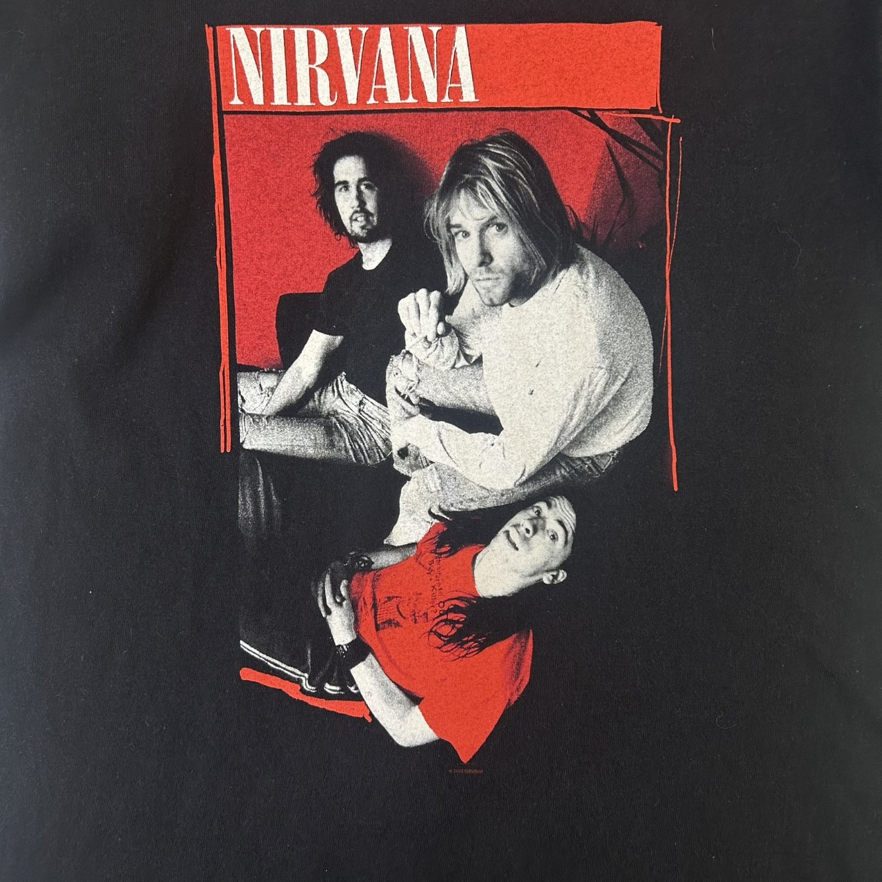 Nirvana “Member” Band T-Shirt 2008 グランジ ロック ブラック Fits L の画像 3