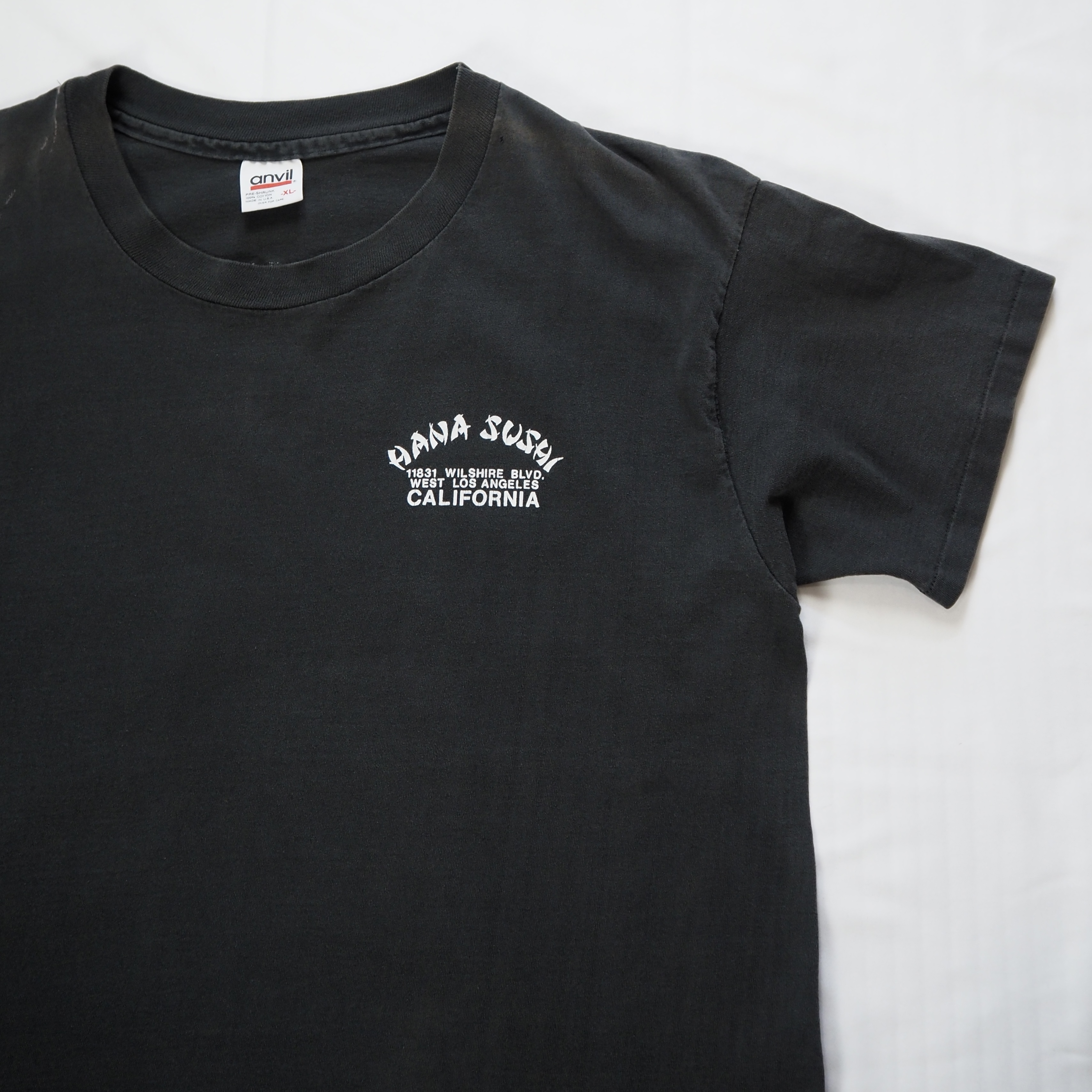 90’s Anvil Tシャツ 寿司 ブラックフェード の画像 17