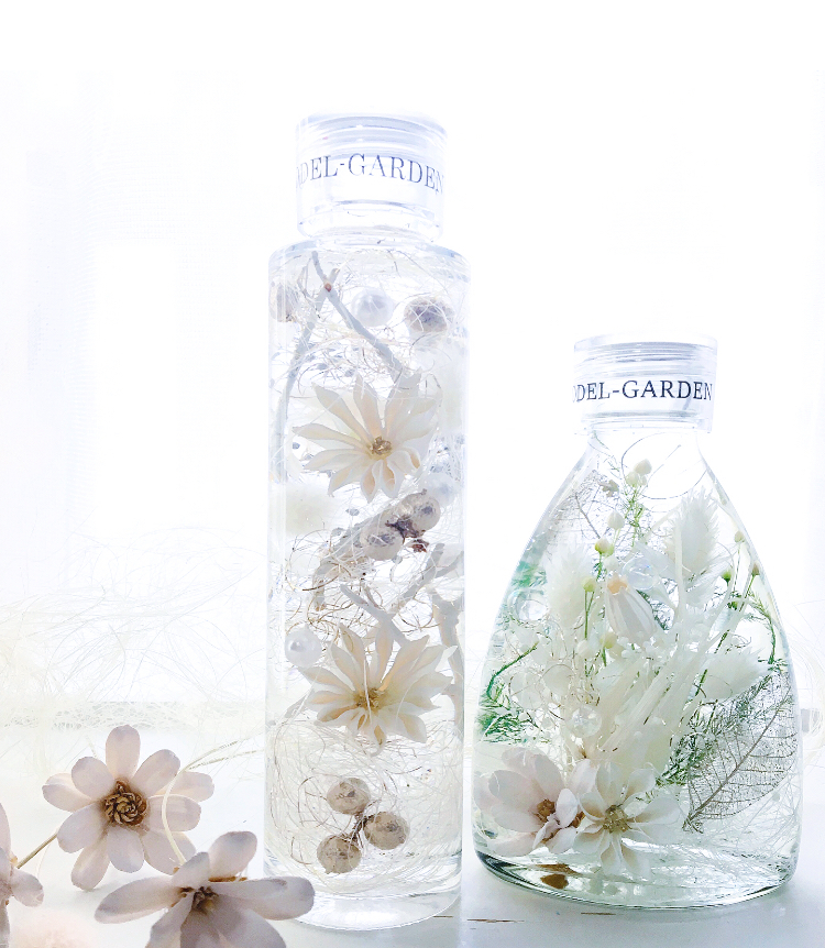 ハーバリウム M ラ フルール ブランシェ 白い花 La Fleur Blanche Yodel Garden ハーバリウム M ラ フルール ブランシェ 白い花 La Fleur Blanche Yodel Garden