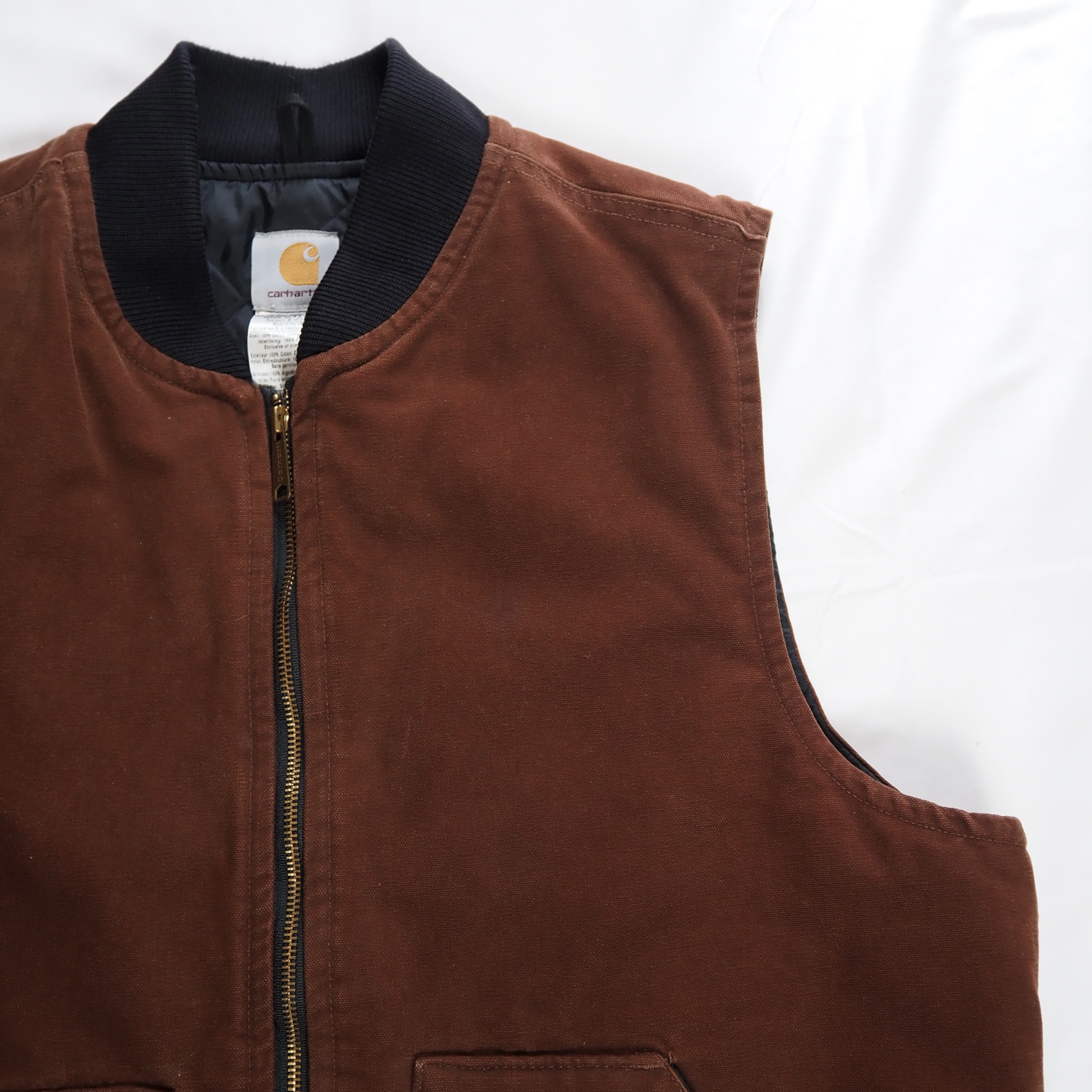 00’s Carhartt ダックベスト アメリカ製 XL-Tall の画像 3