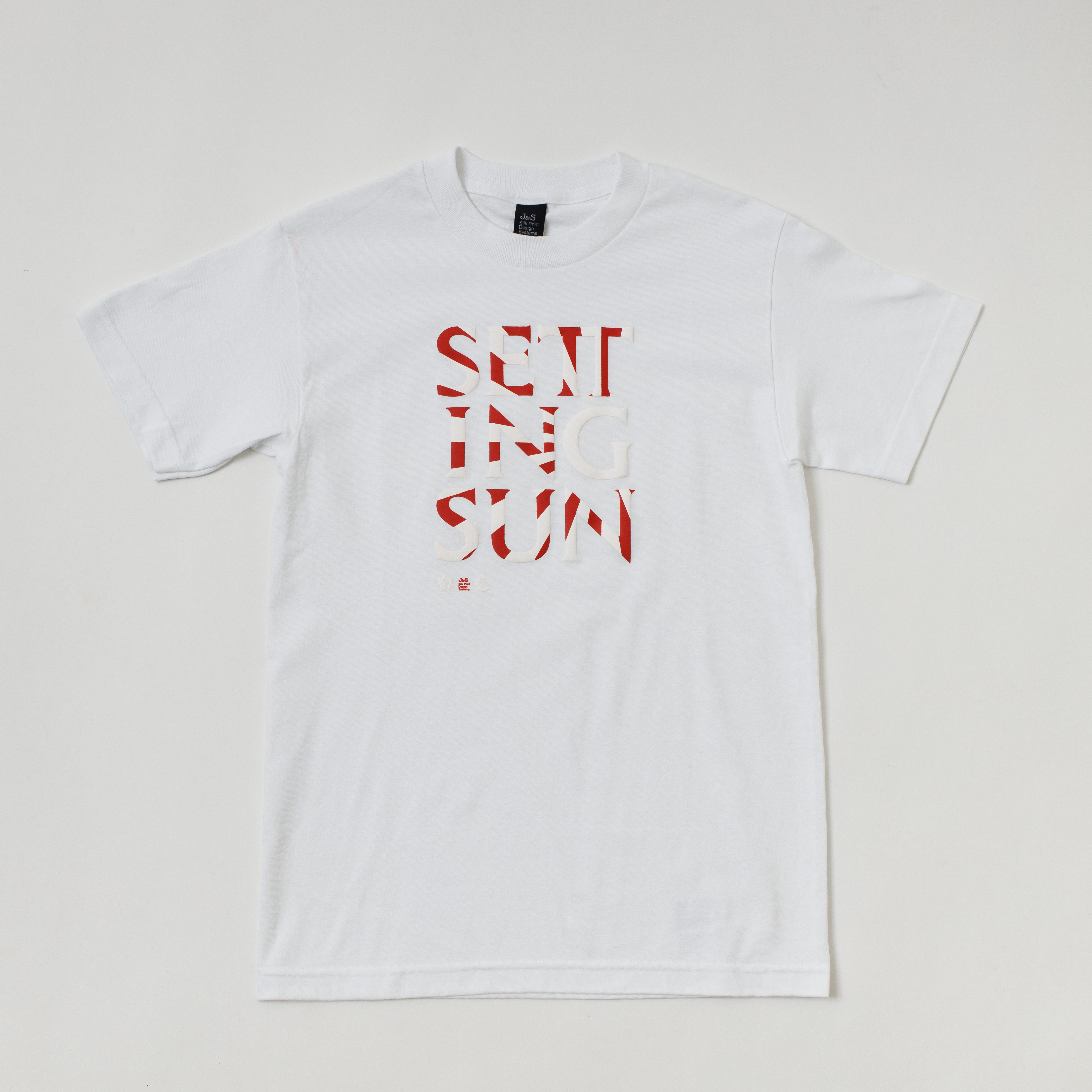 Setting Sun ホワイト J S Silk Print Design System Setting Sun ホワイト J S Silk Print Design System
