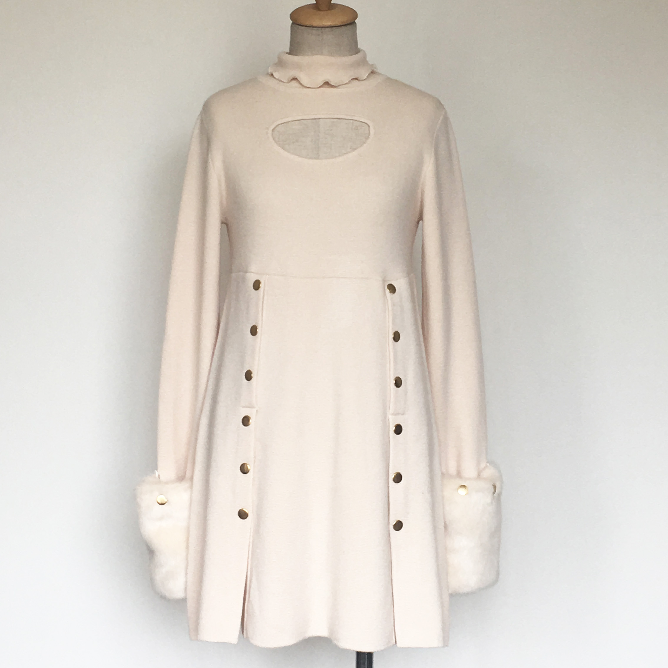 Open Heart Knit One Piece Crayme