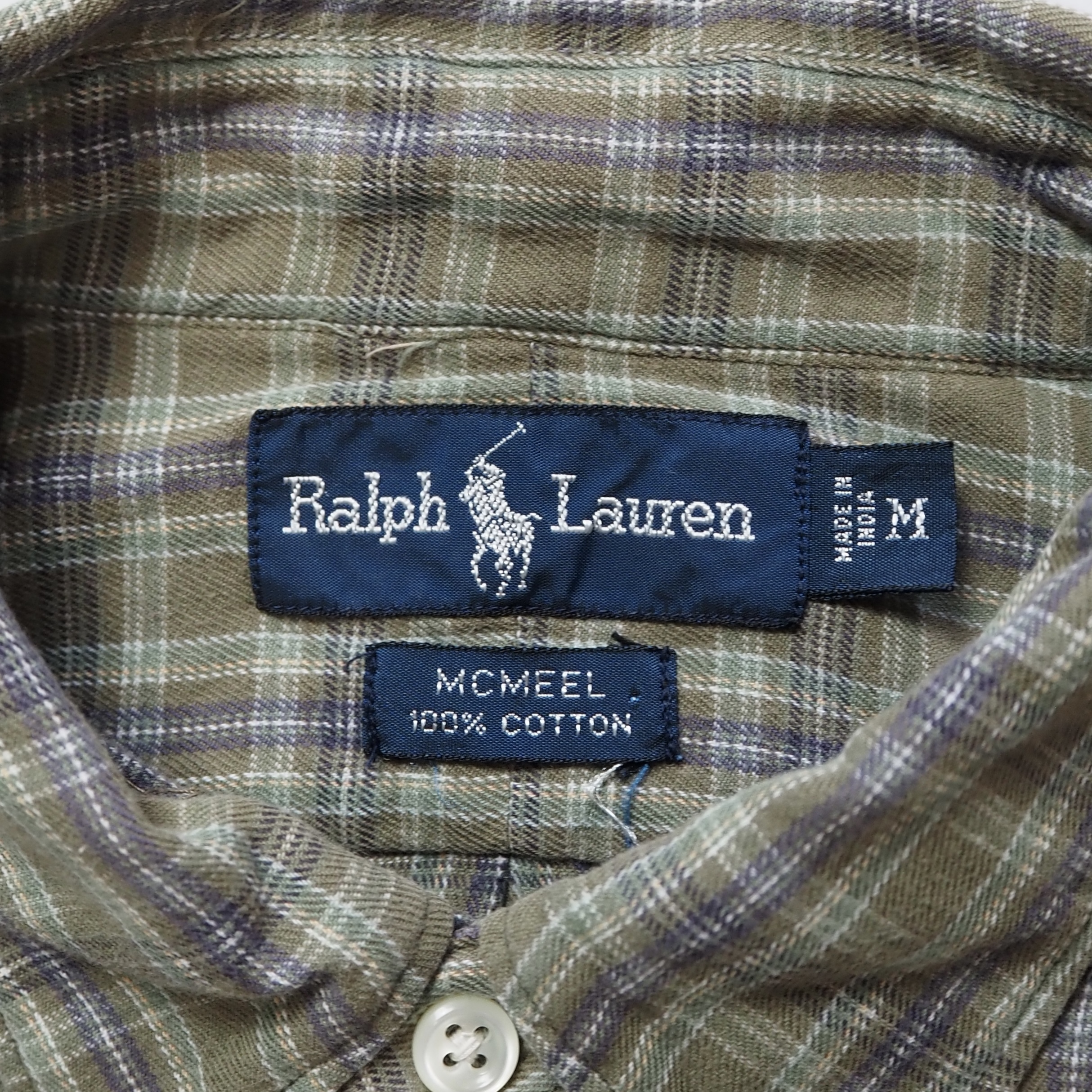 90’s Ralph Lauren ライトフランネルシャツ Mサイズ の画像 8