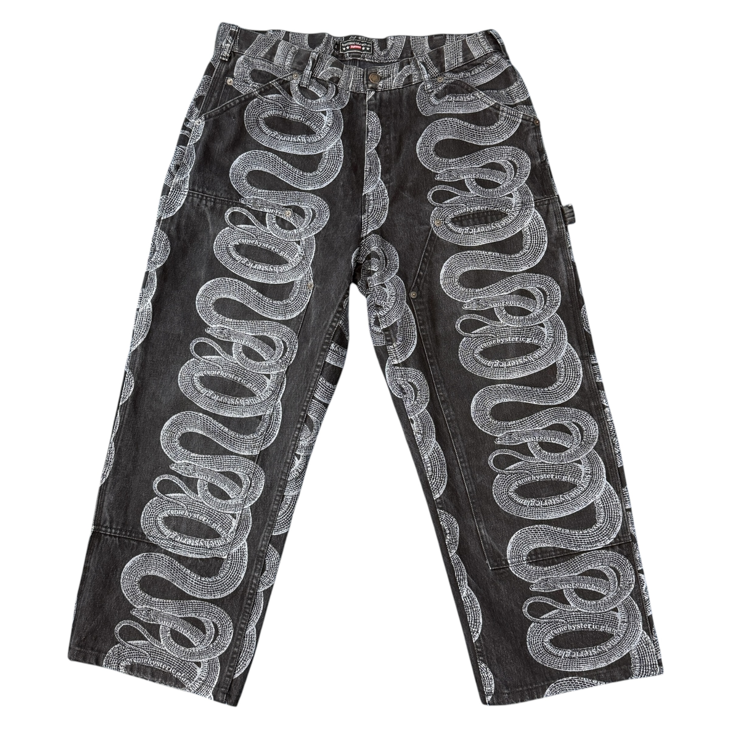 【SUPREME×HYSTERIC GLAMOUR】シュプリーム×ヒステリックグラマー “Snake Double Knee Denim Painter Pant”  21SS パンツ