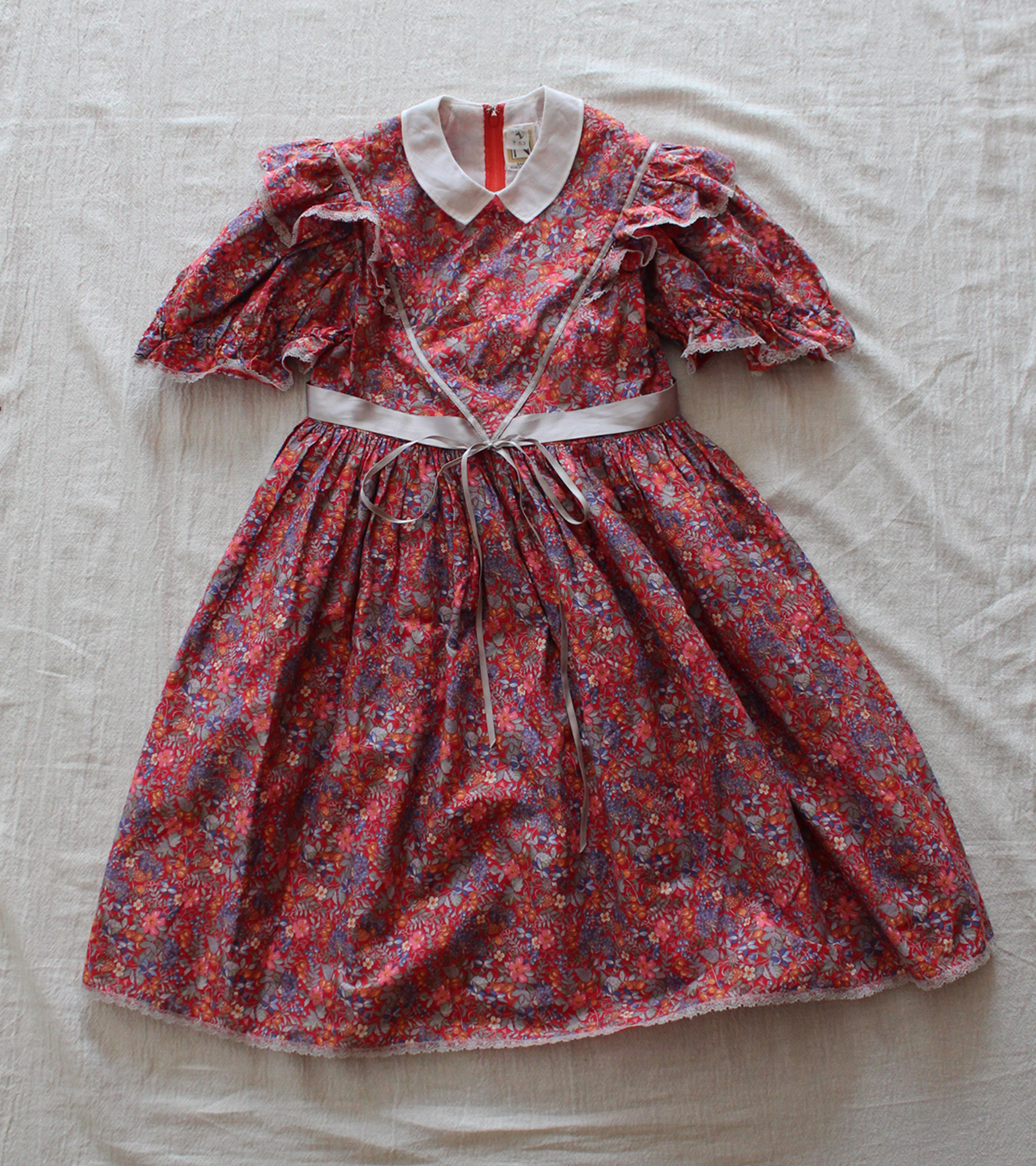 Hu 416 キッズ 花柄 レース ワンピース Humus Kids Ladies Used Vintage Shop