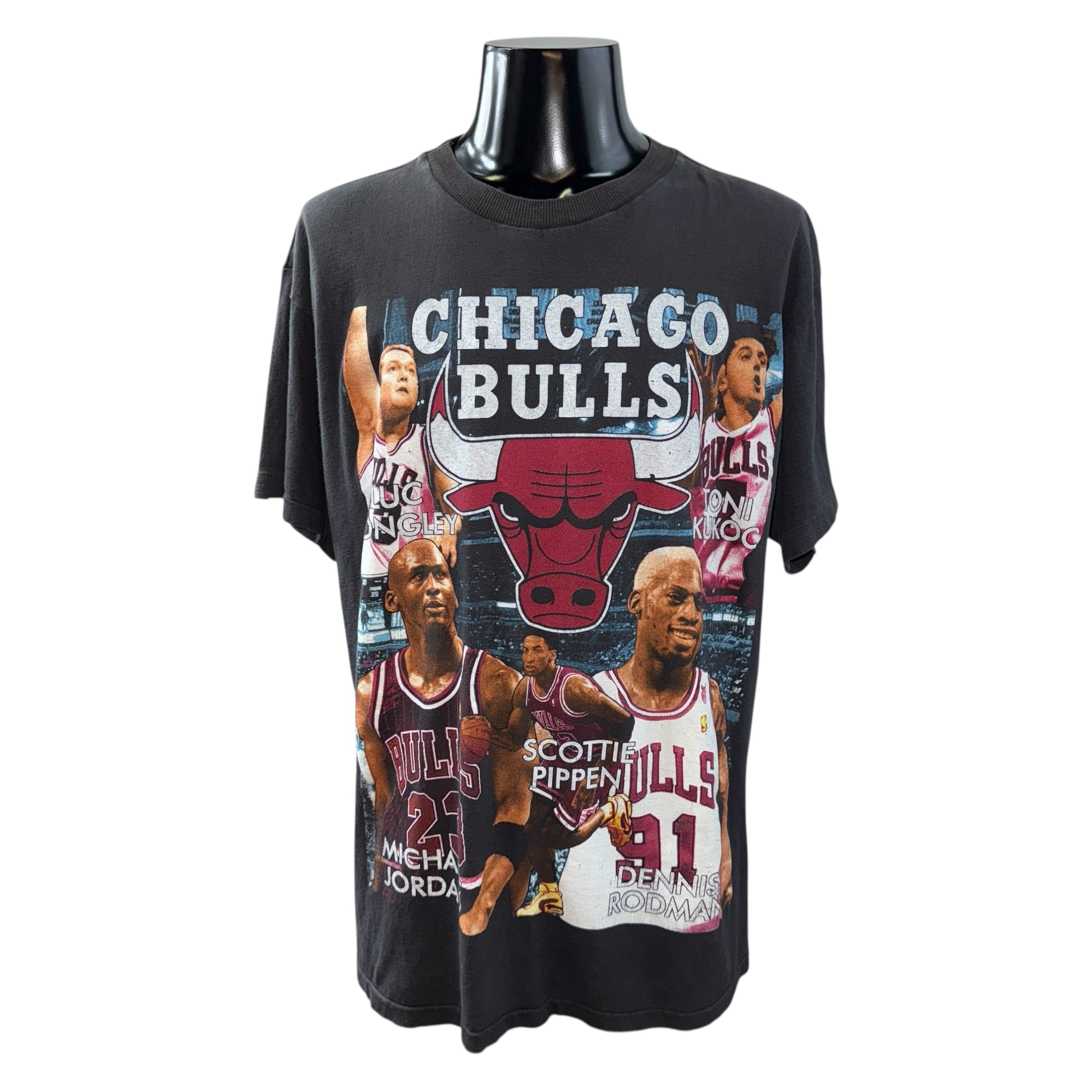 【NBA CHICAGO BULLS】シカゴ・ブルズ 1996 チャンピオンズ RAPteeデザイン Tシャツ