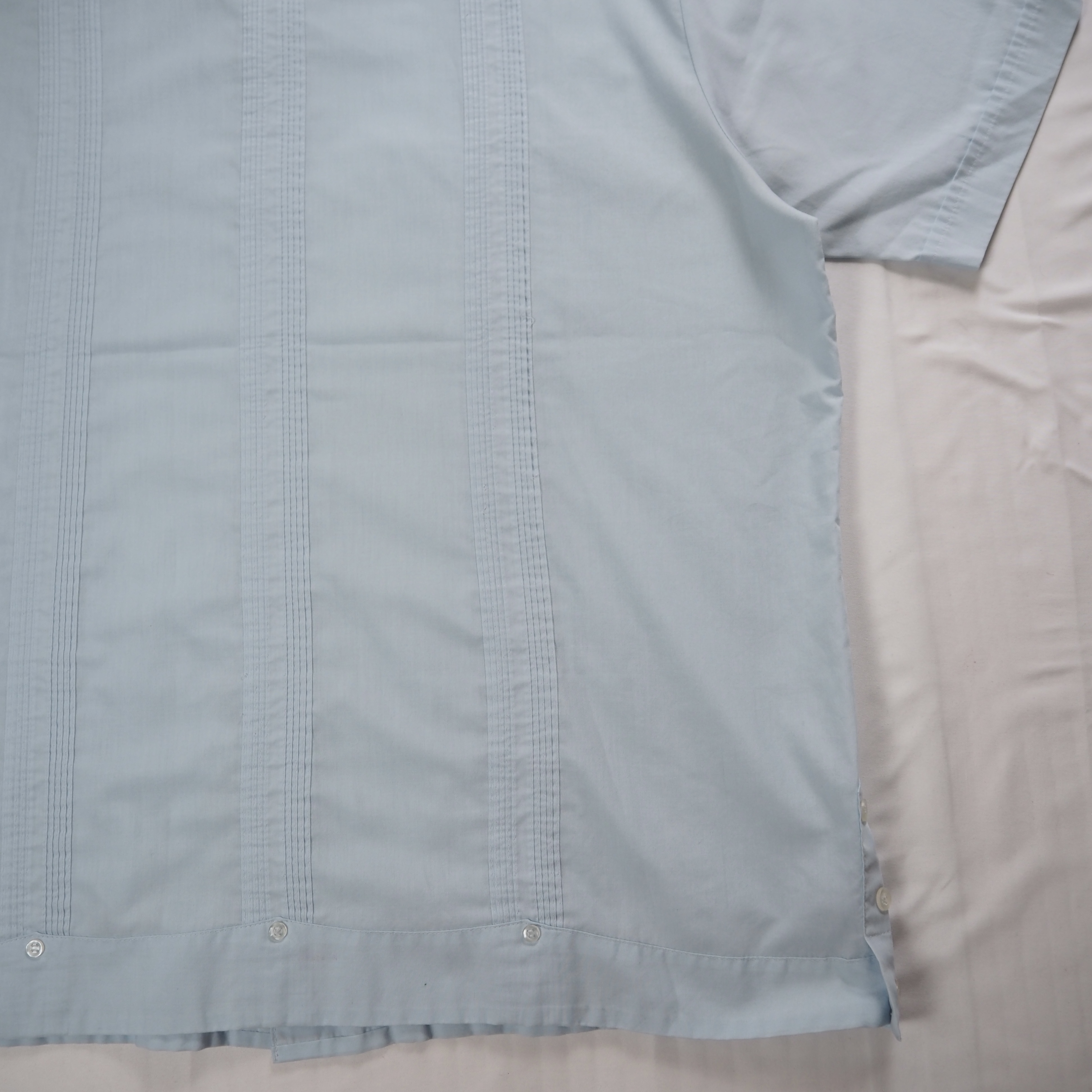 90’s Haband キューバシャツ 水色 XL の画像 15