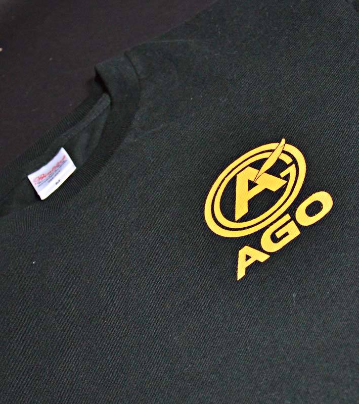 AGOロゴプリント オリジナルTシャツ black - 画像3