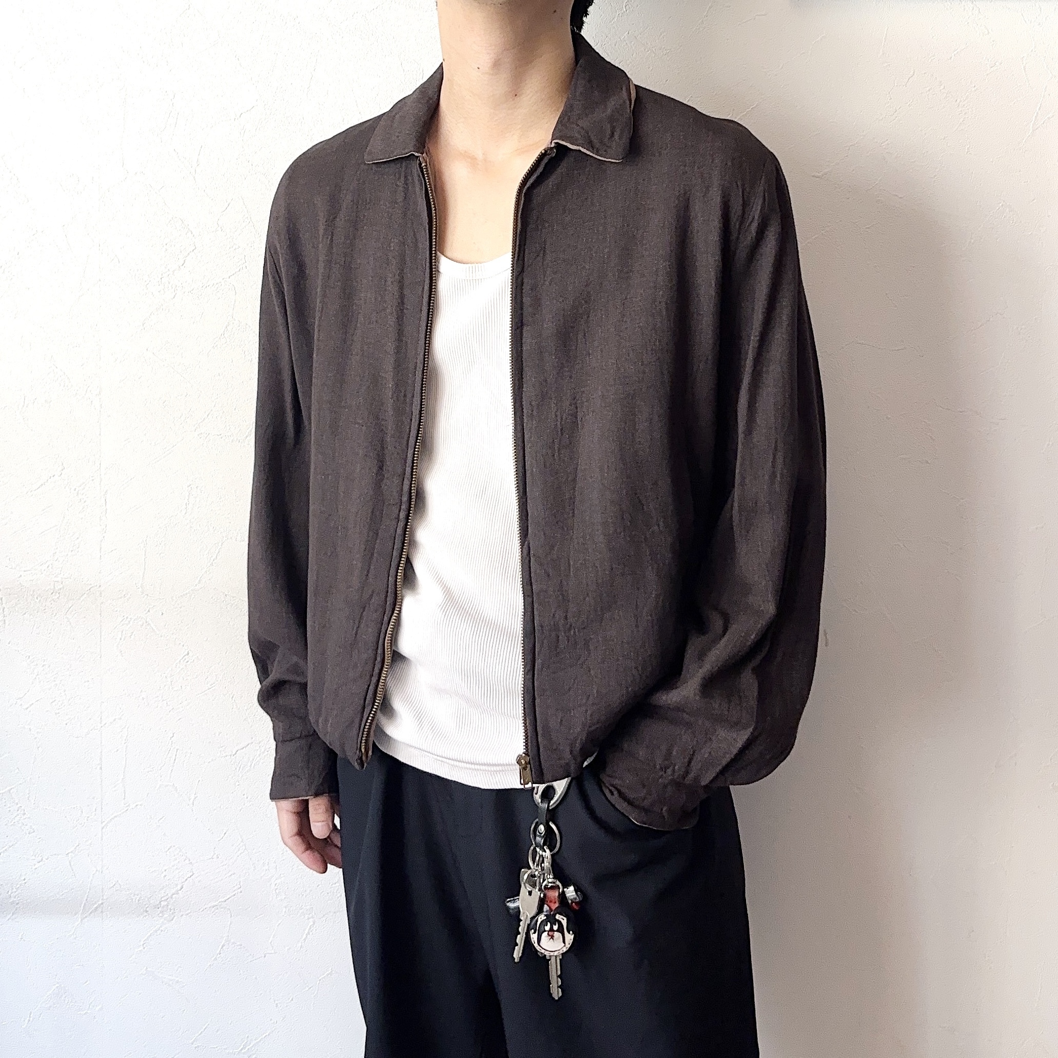 Vintage 50's Reversible Rayon Gabardine Jacket の画像 6