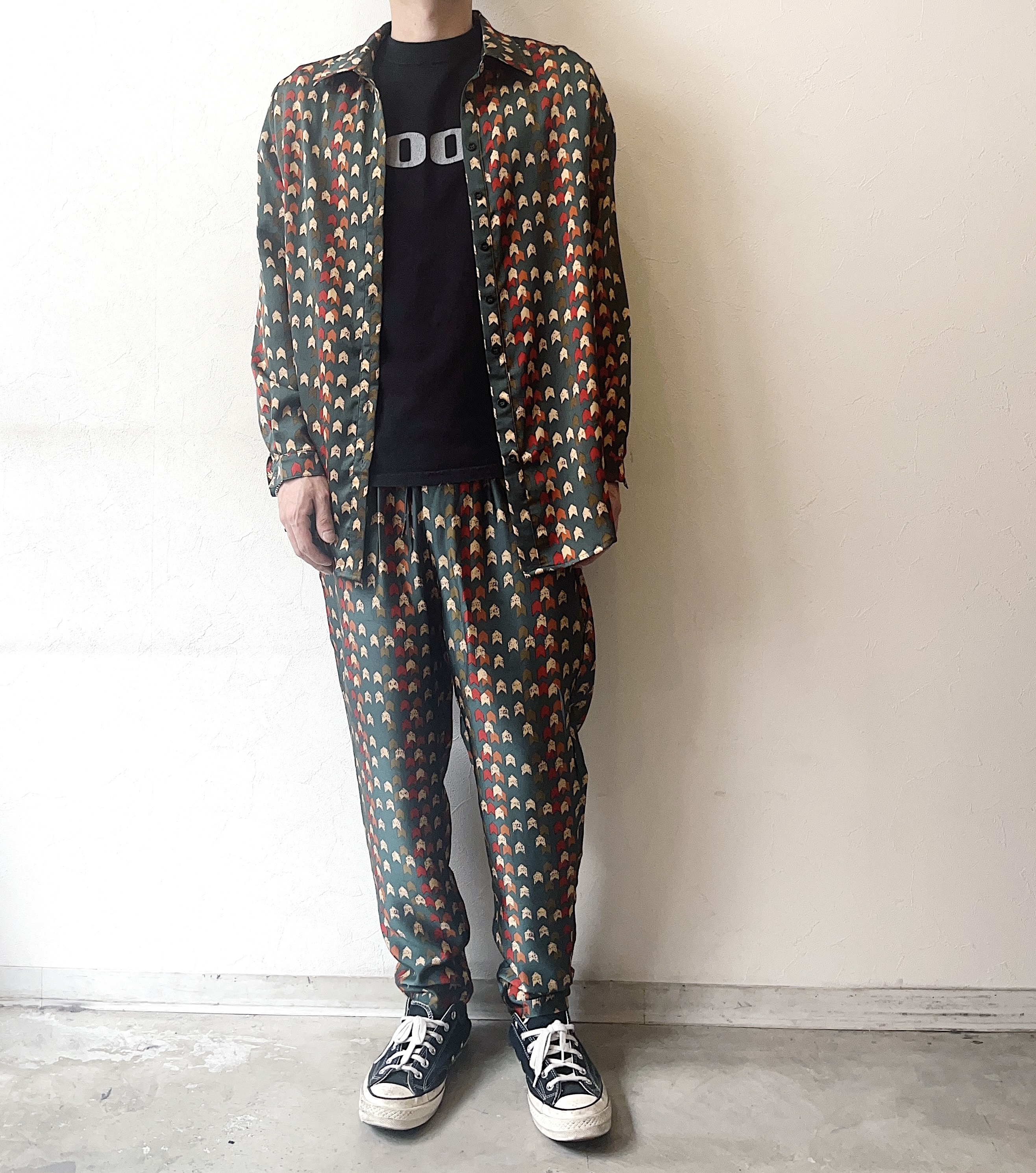 Vintage Patterned  Pajama Set-up の画像 5