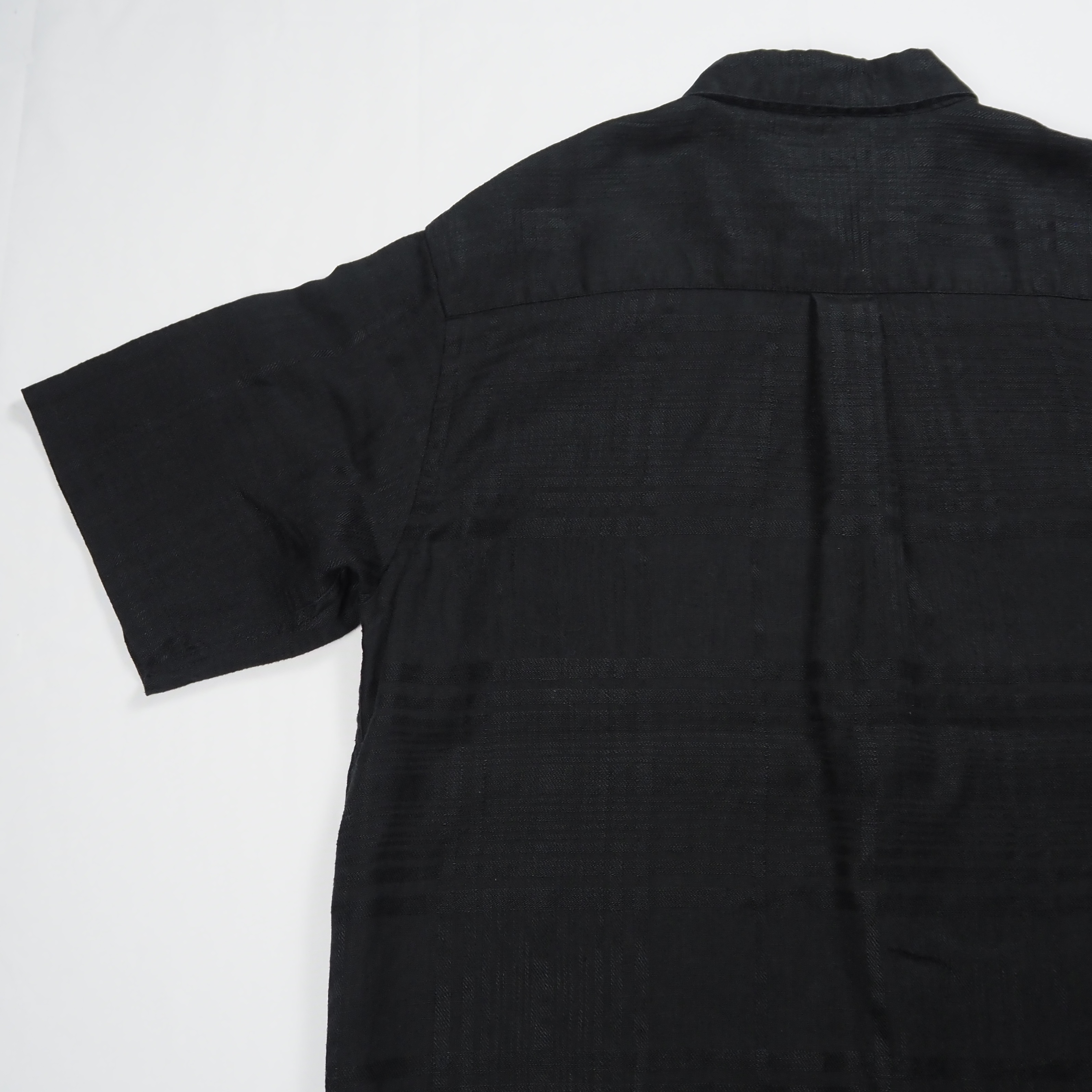 90’s Perry Ellis リネンシャツ ブラック Mサイズ の画像 12