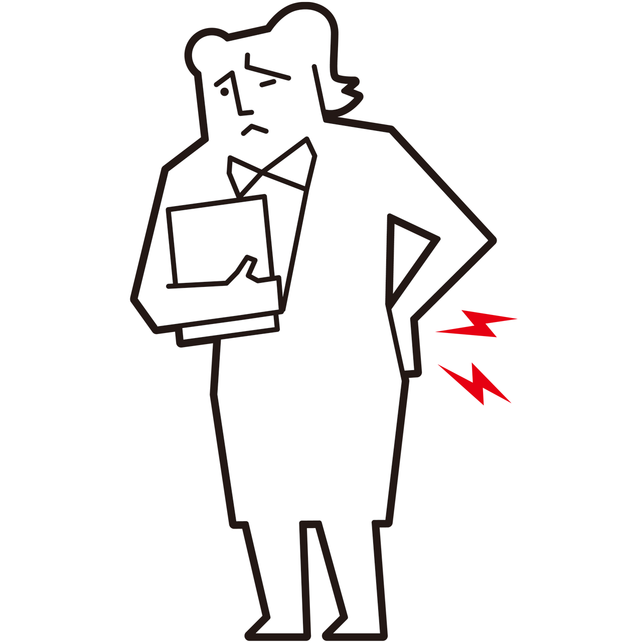 腰が痛い女性会社員 Sozaido 腰が痛い女性会社員 Sozaido