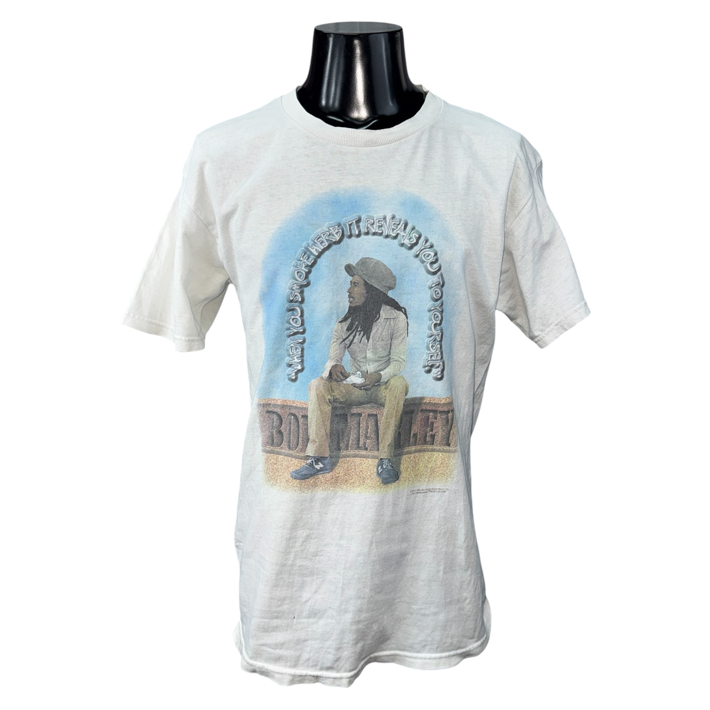 【BOB MARLEY】ボブ・マーリー “WHEN YOU SMOKE HERB…” 90’s Vintage Tシャツ