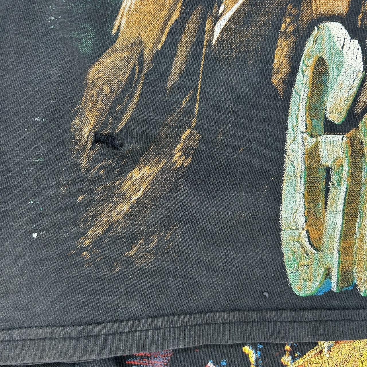 Guns N' Roses ガンズ・アンド・ローゼズ “Live Photo” ブートレグTシャツ ブラック / Fits XL の画像 9