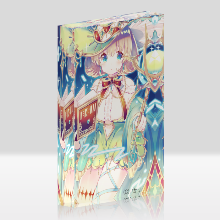 オリジナルアクリルブロック クリア 知識の魔女 いかり M S Marche