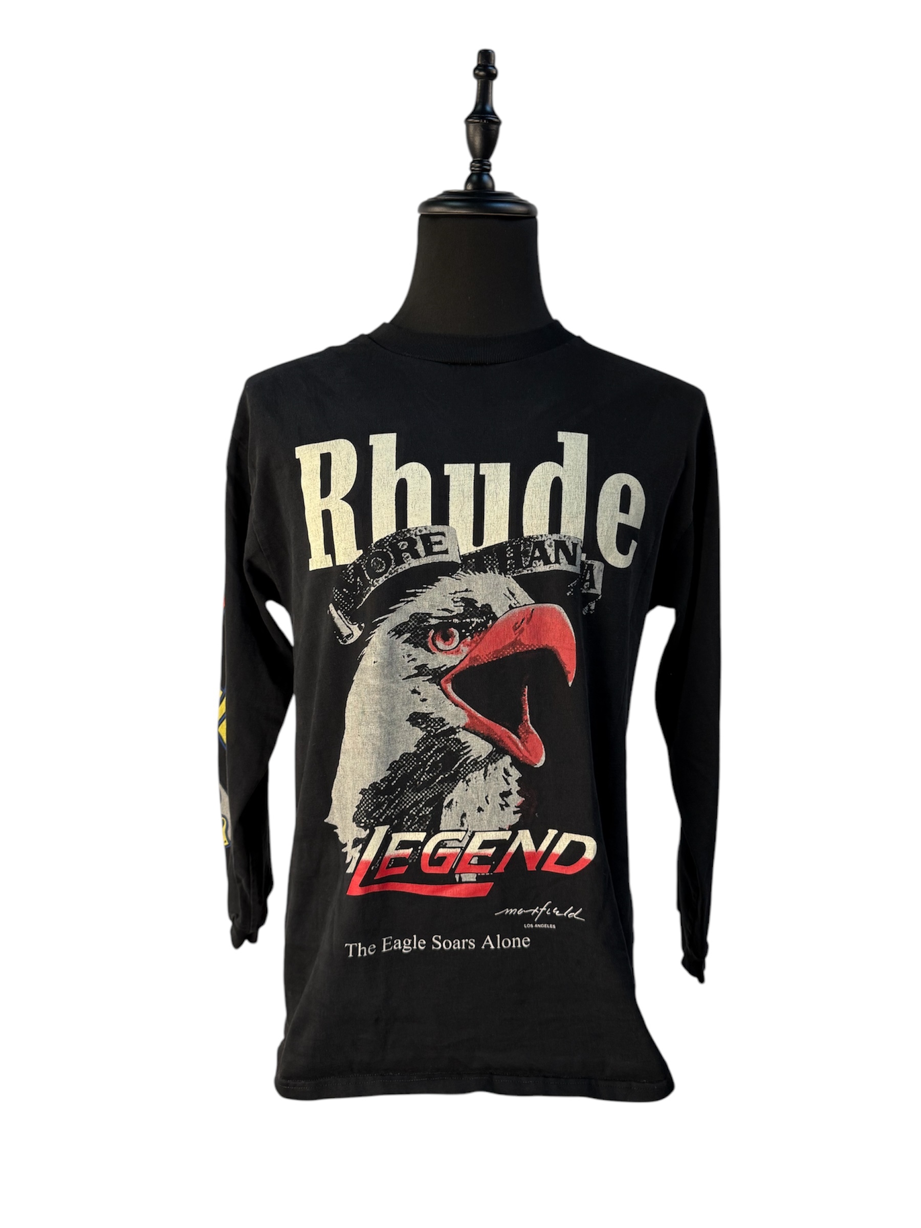 【RHUDE × Maxfield】ルード × マックスフィールド ロサンゼルス限定 ロングTシャツ ブラック L