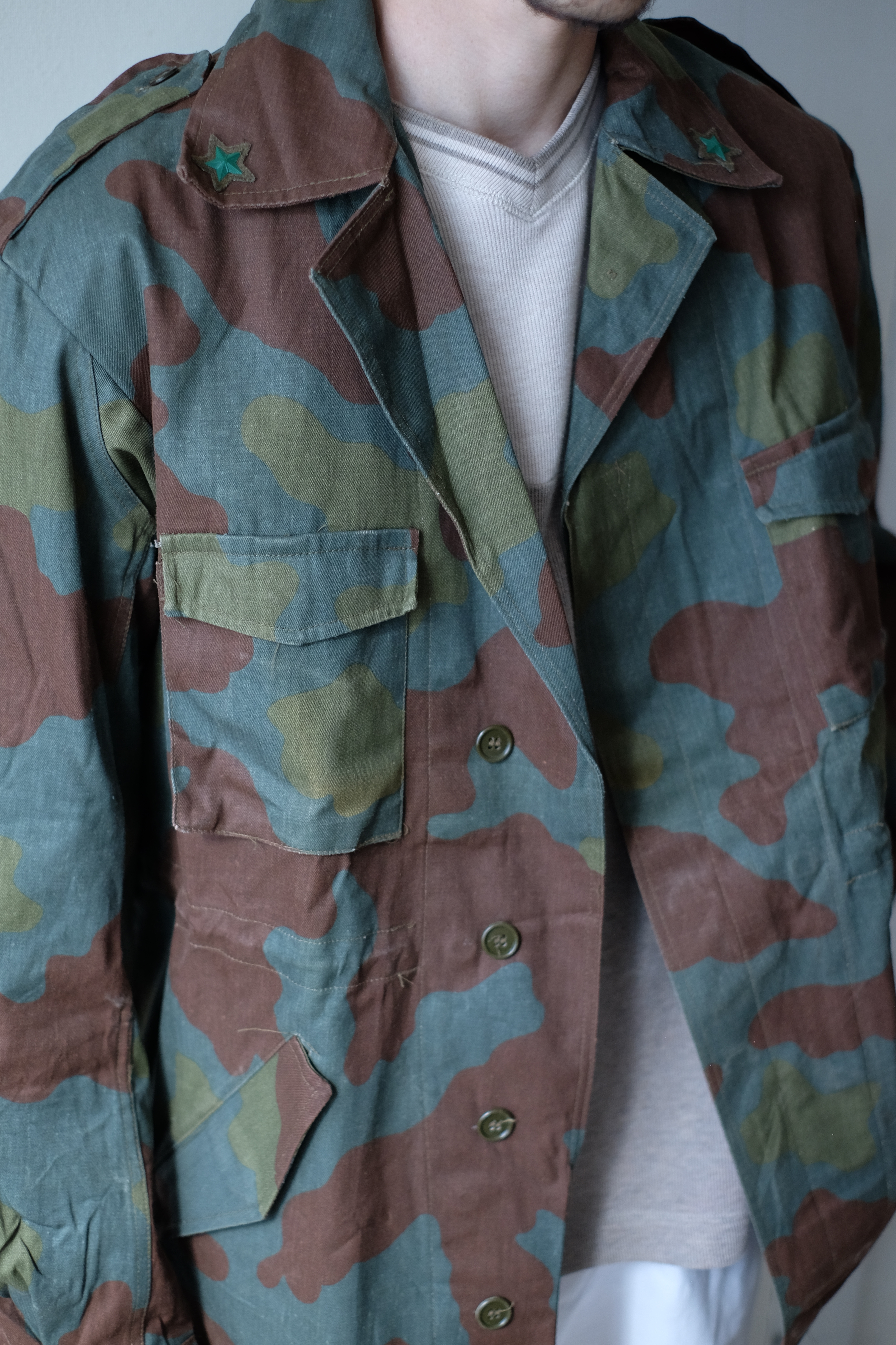 Italian military san marco camo field jacket “one wash” の画像 4