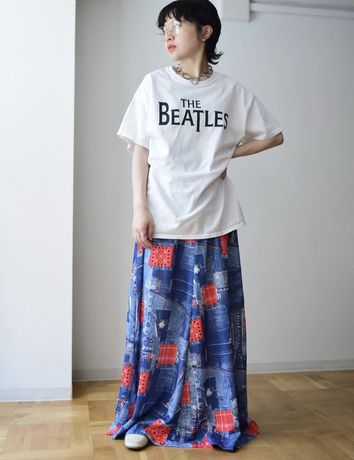 ~1970s home made maxi skirt の画像 6