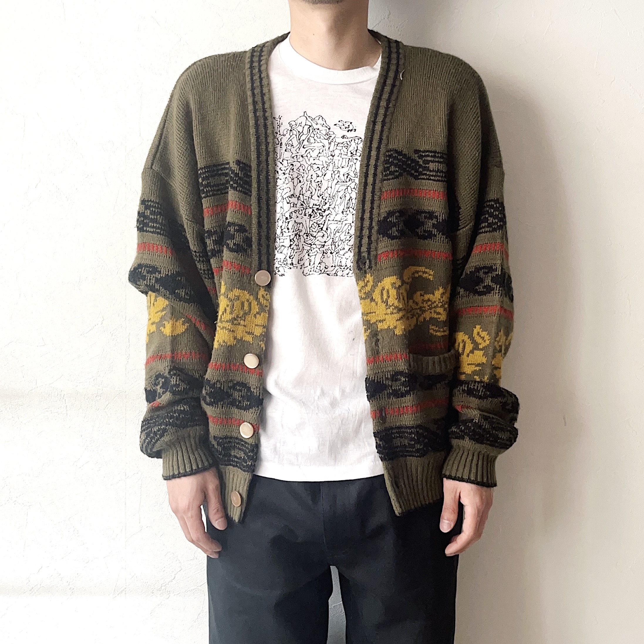 Vintage 80〜90's【SAMPLE】Patterned Knit Cardigan の画像 3