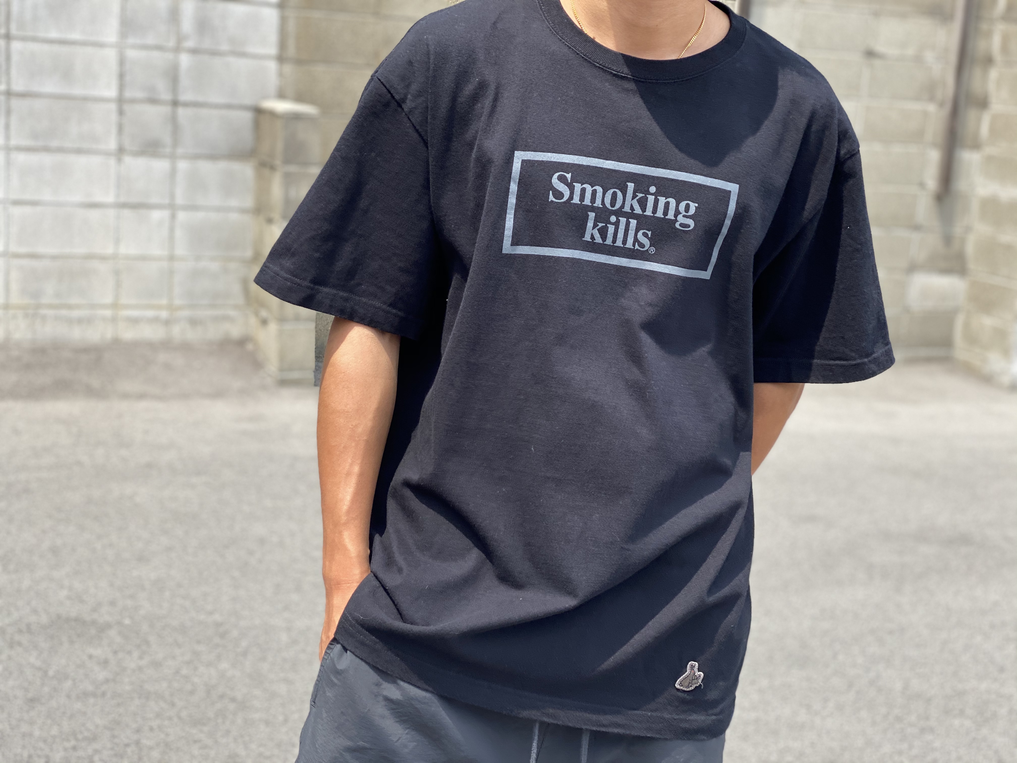 Fr2 One T Shirt Smoking Kills Tee Large Black 52 5jd5809 Brand Buyers Osaka