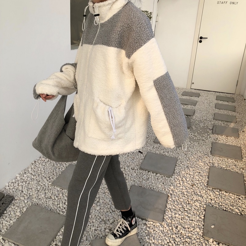 バイカラージップアップボアジャケット スポーティー ボアブルゾン アウター ボアジャケット カジュアル アウトドア プチプラレディースファッション通販 Yboueki バイカラージップアップボアジャケット スポーティー ボアブルゾン アウター ボアジャケット カジュアル アウトドア プチプラレディースファッション通販 Yboueki