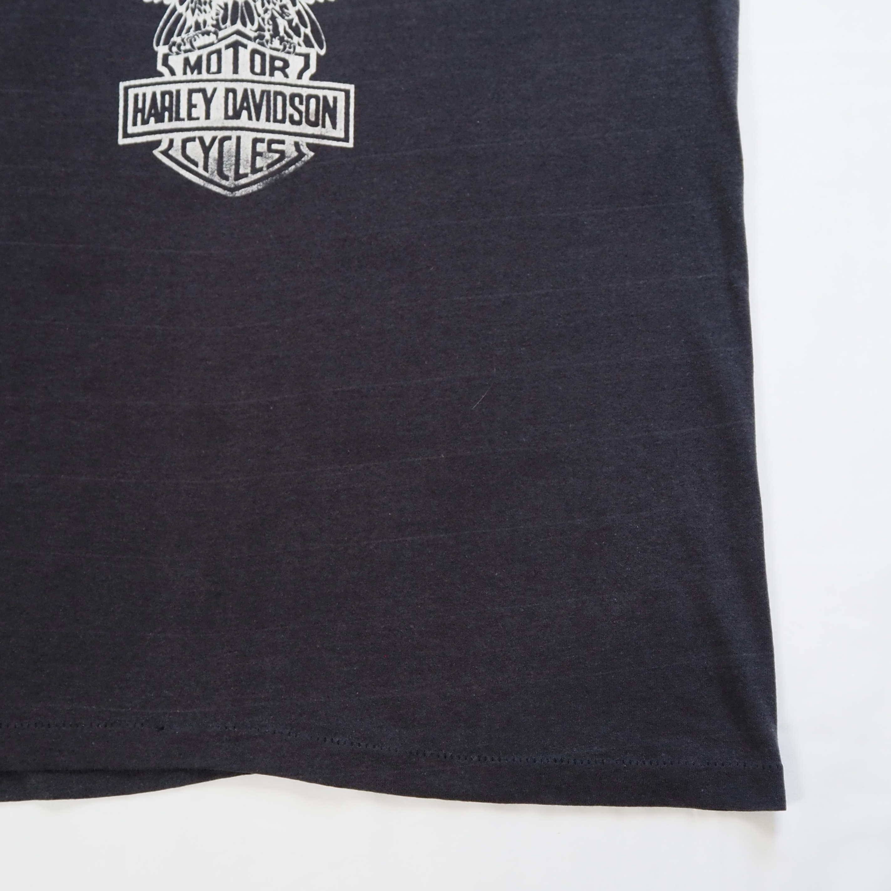 80’s Harley Davidson Print Tee フェードブラック S-Mサイズ程度 の画像 8