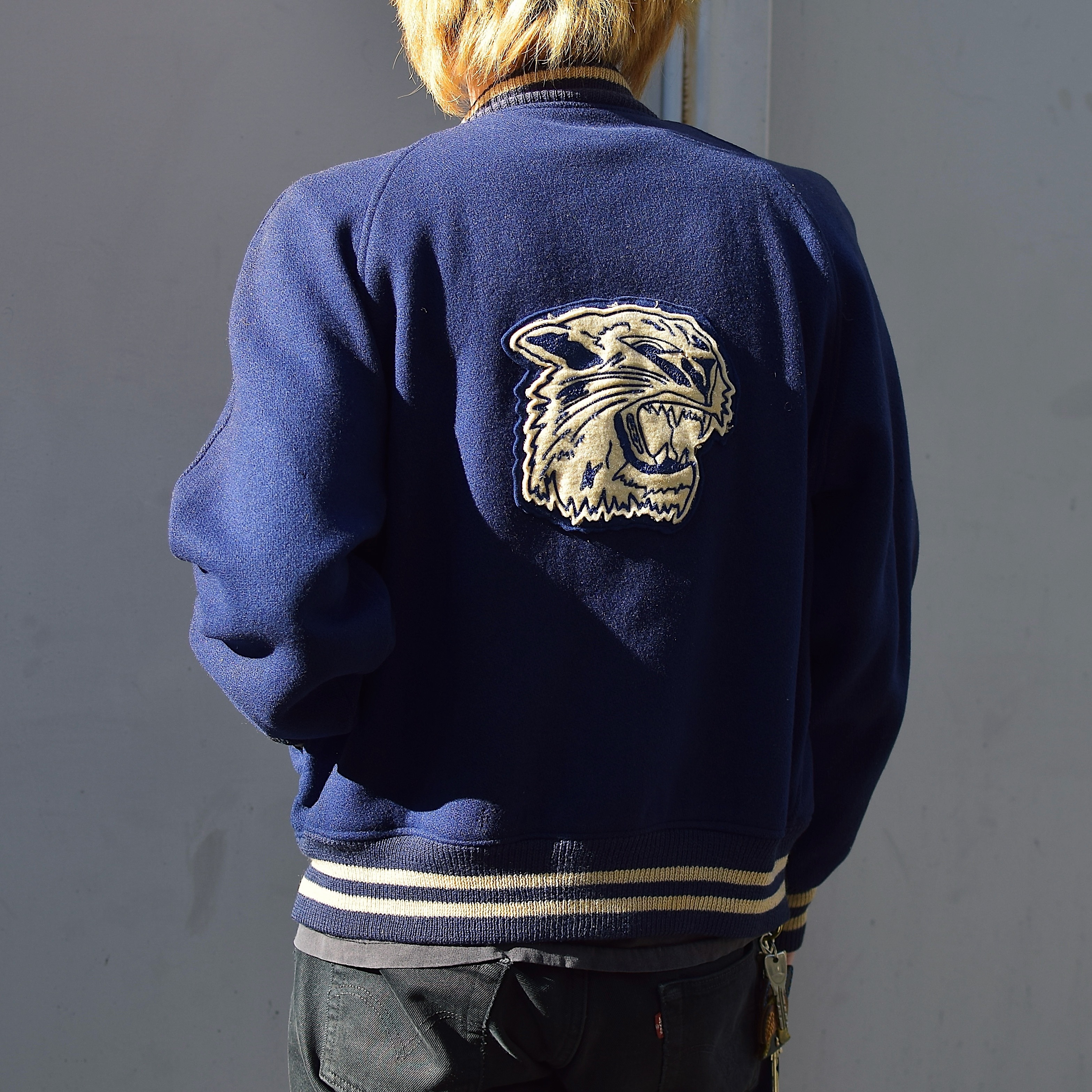 Vintage 60〜70’s "Wildcats" Grunge Stadium Jacket の画像 4