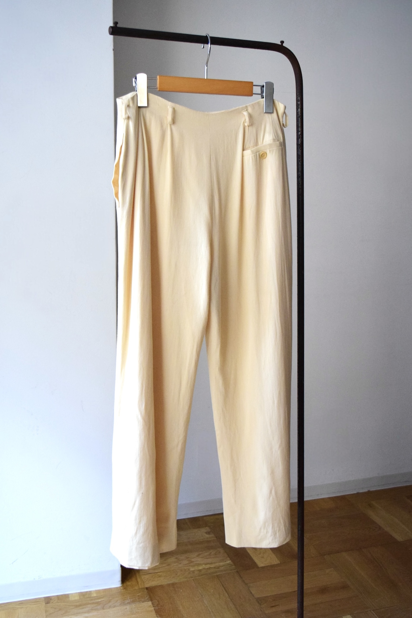 Rayon&Wool Wide trousers の画像 8