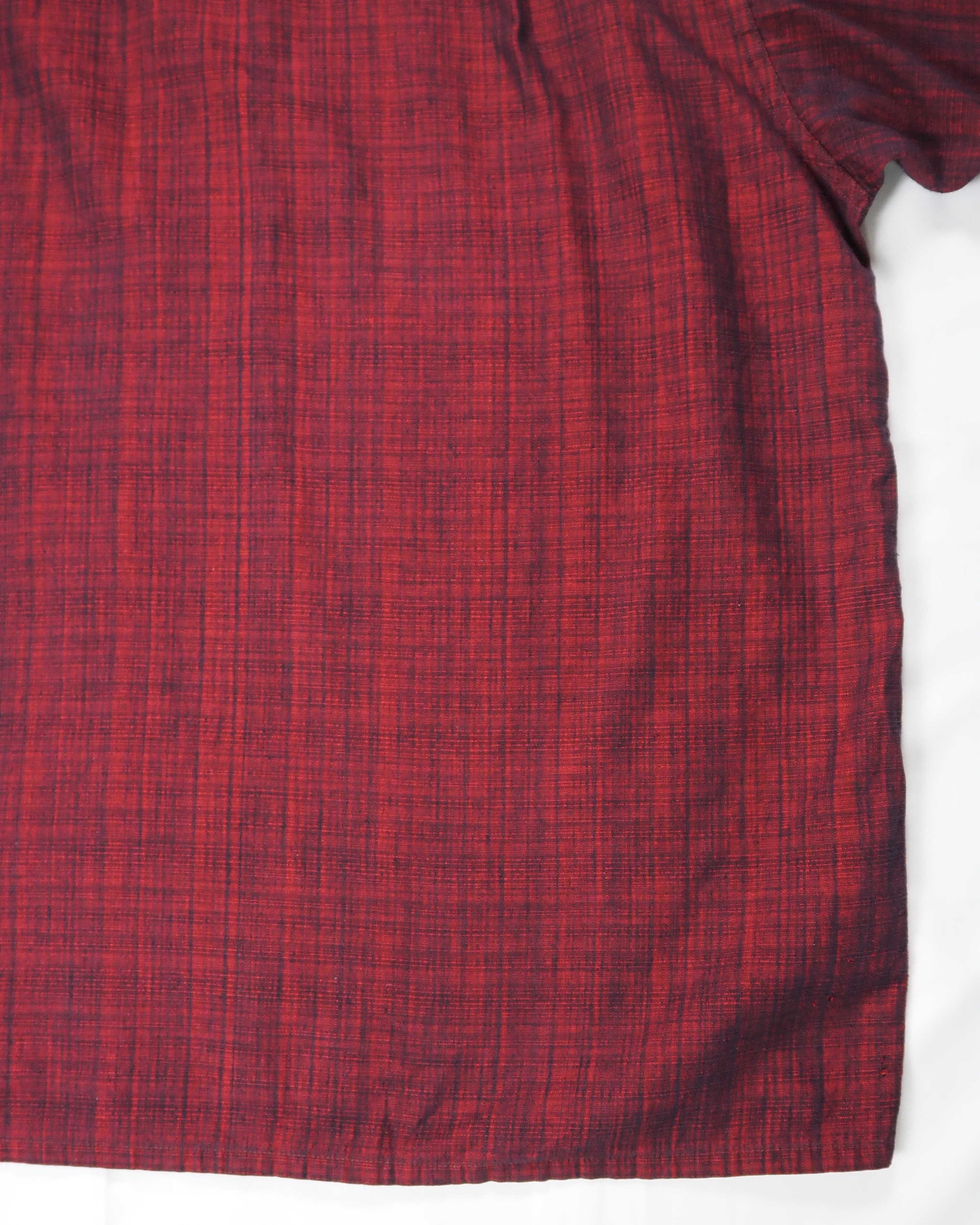 50’s-60’s The Bon Marche コットンシャツ XLサイズ レッド×ブラック の画像 17