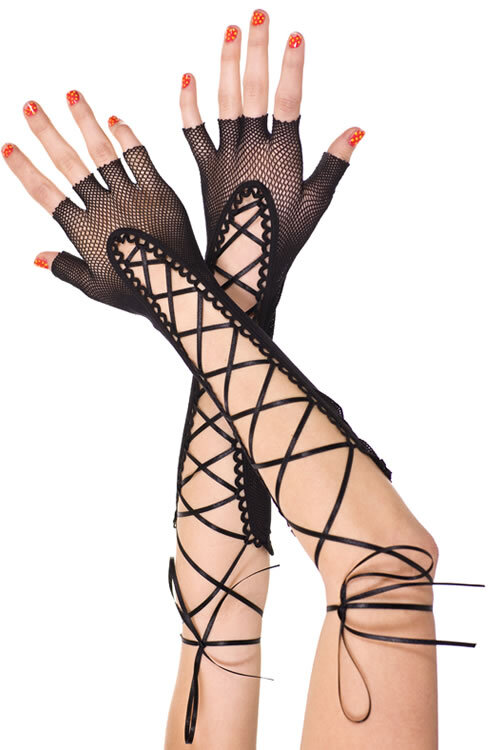 Mb Import Lace Up フィッシュネット ロング丈グローブ Mirano Bote ミラノ ボーテ Mb Import Lace Up フィッシュネット ロング丈グローブ Mirano Bote ミラノ ボーテ