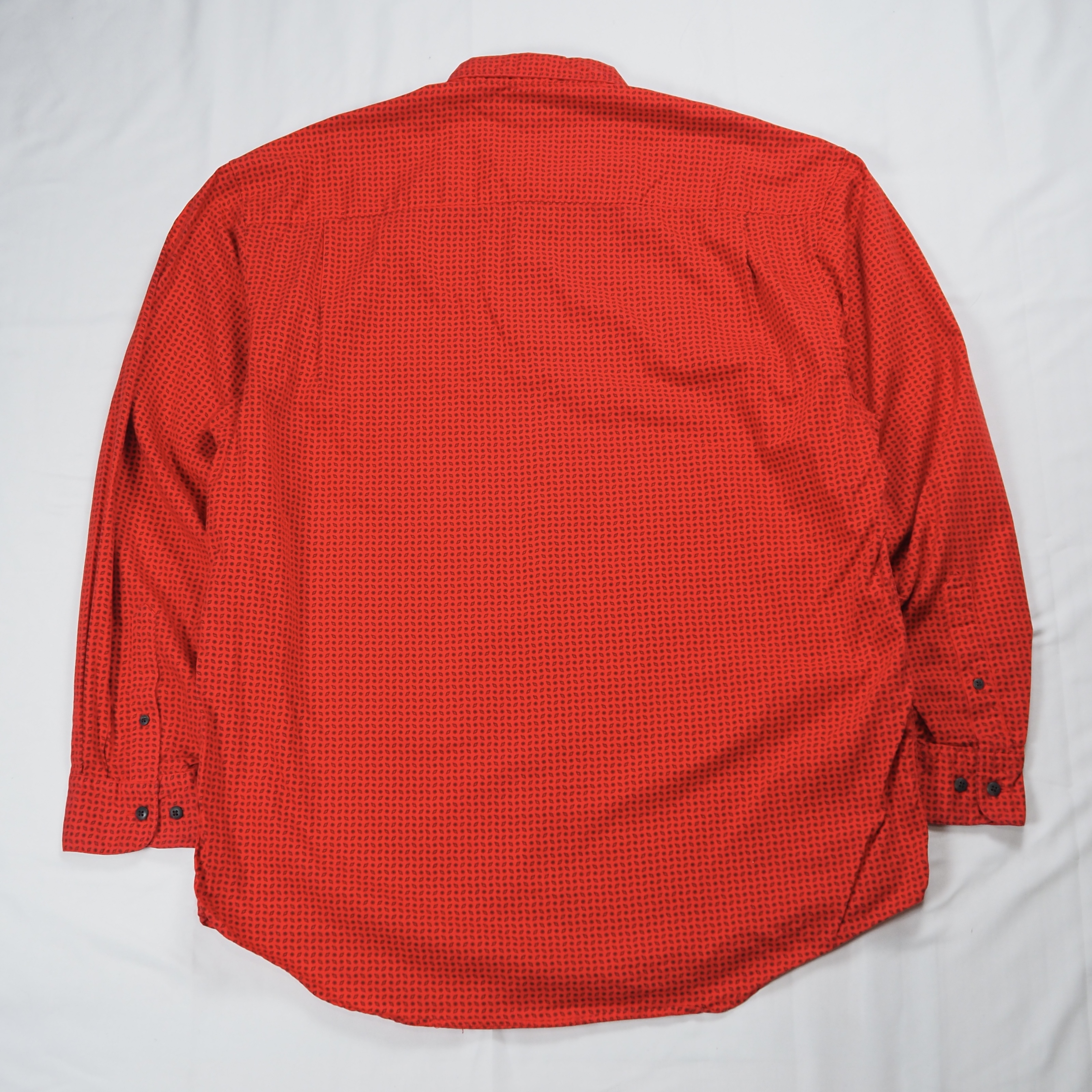 90’s OLD GAP コットンシャツ Lサイズ レッド の画像 13