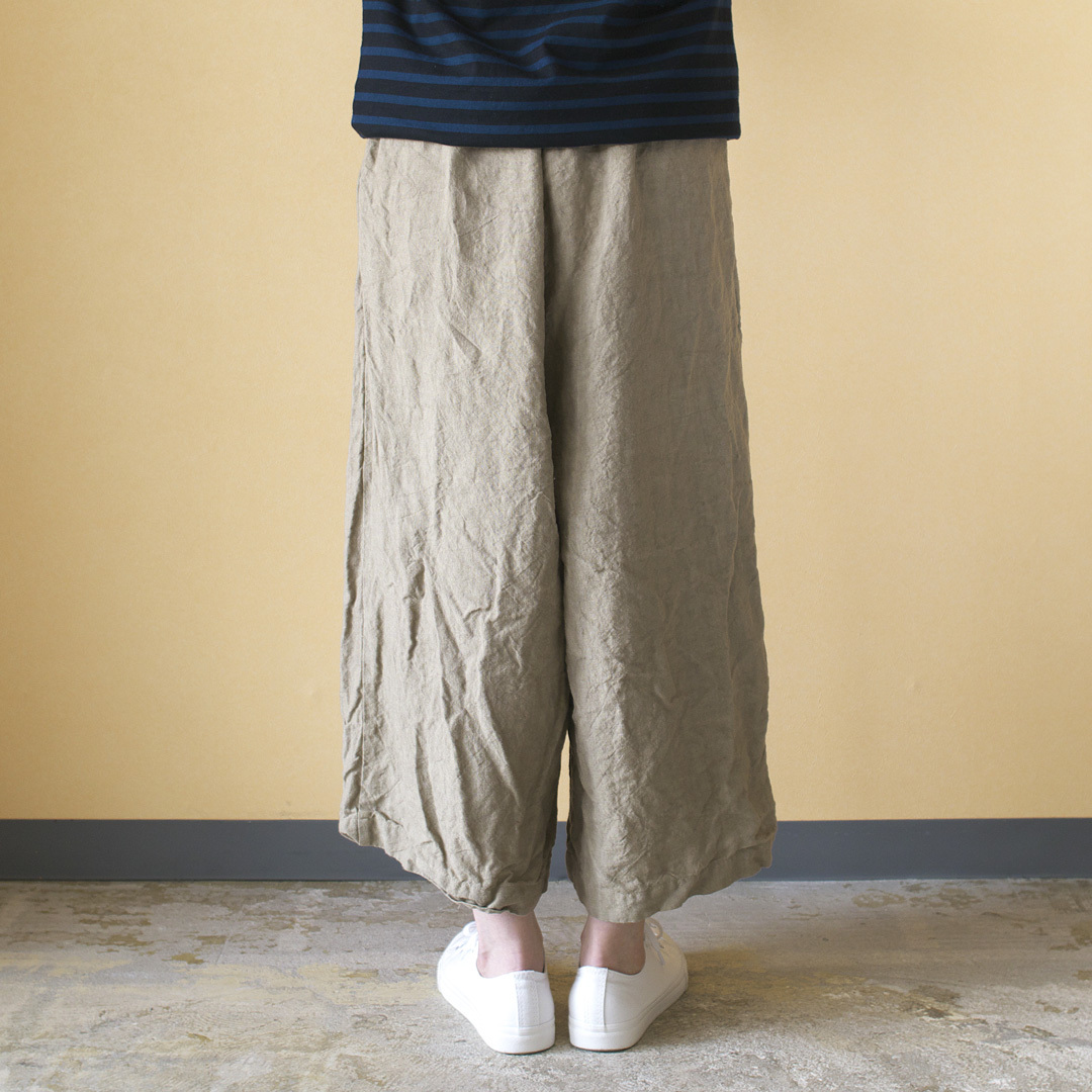 Gauze ガーゼ linen roomy pant リネンルーミーパンツ・ホワイト CHELSEA チェルシーオンラインショップ 四日市