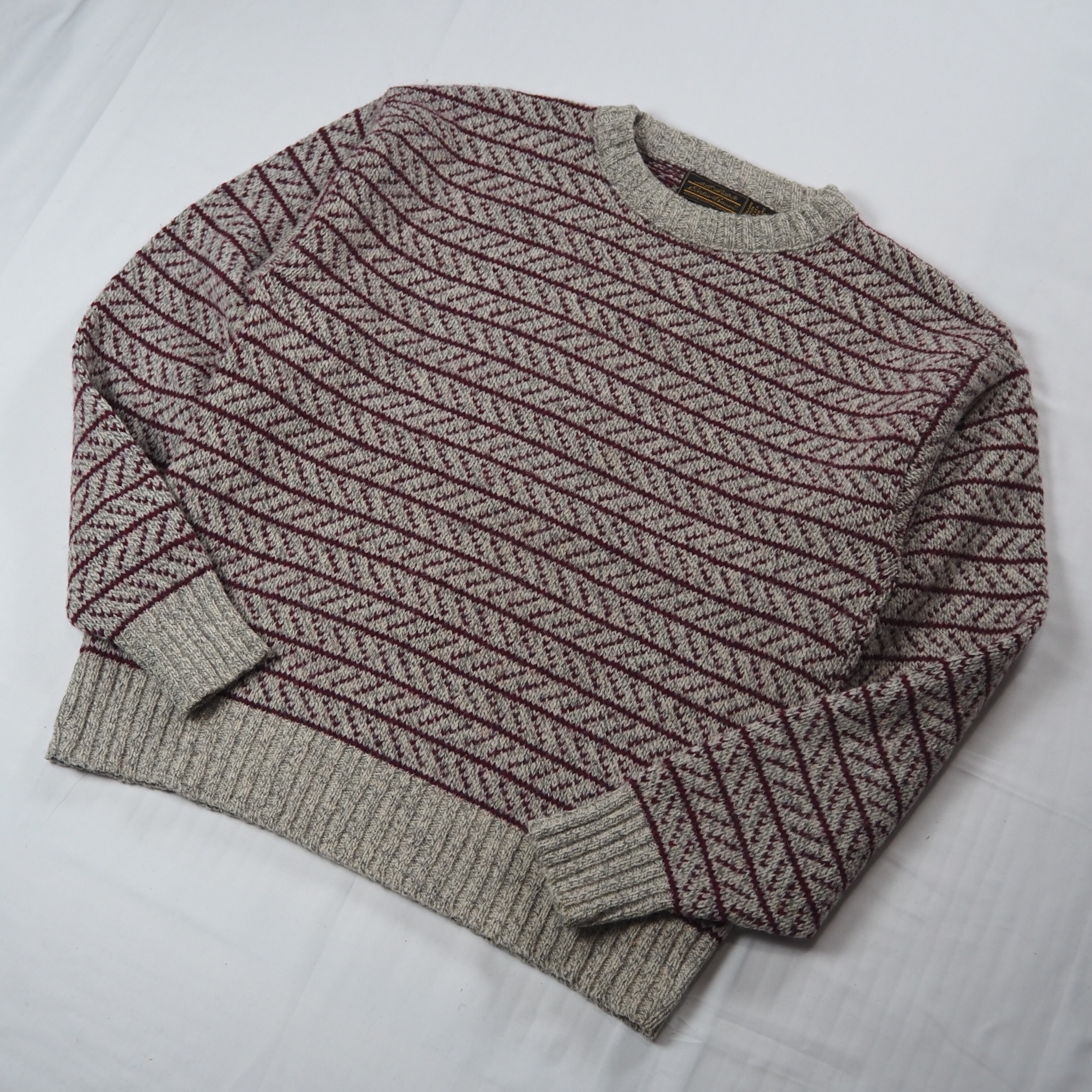 【9/23 20:00入荷】80's-90's Eddie Bauer ウールニット Lサイズ の画像 2