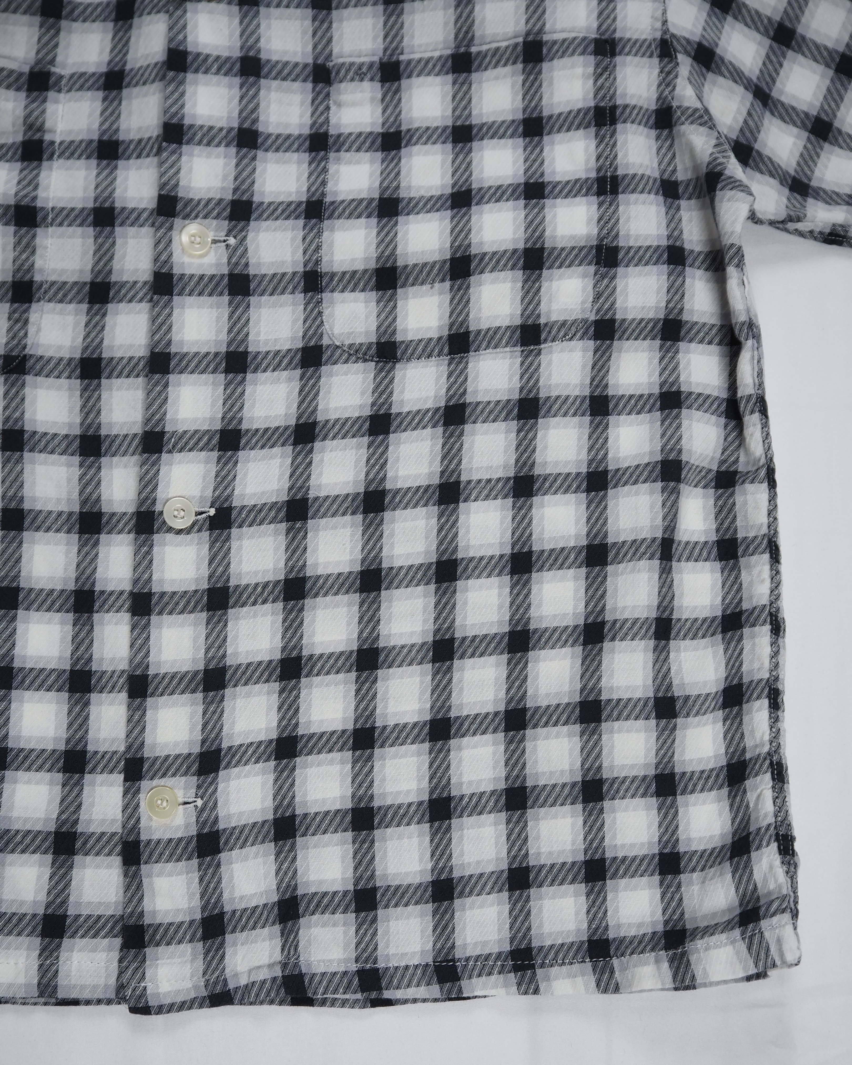 【5/6(水) 20:00入荷】60’s Towncraft コットンシャツ ブラック×ホワイト の画像 6