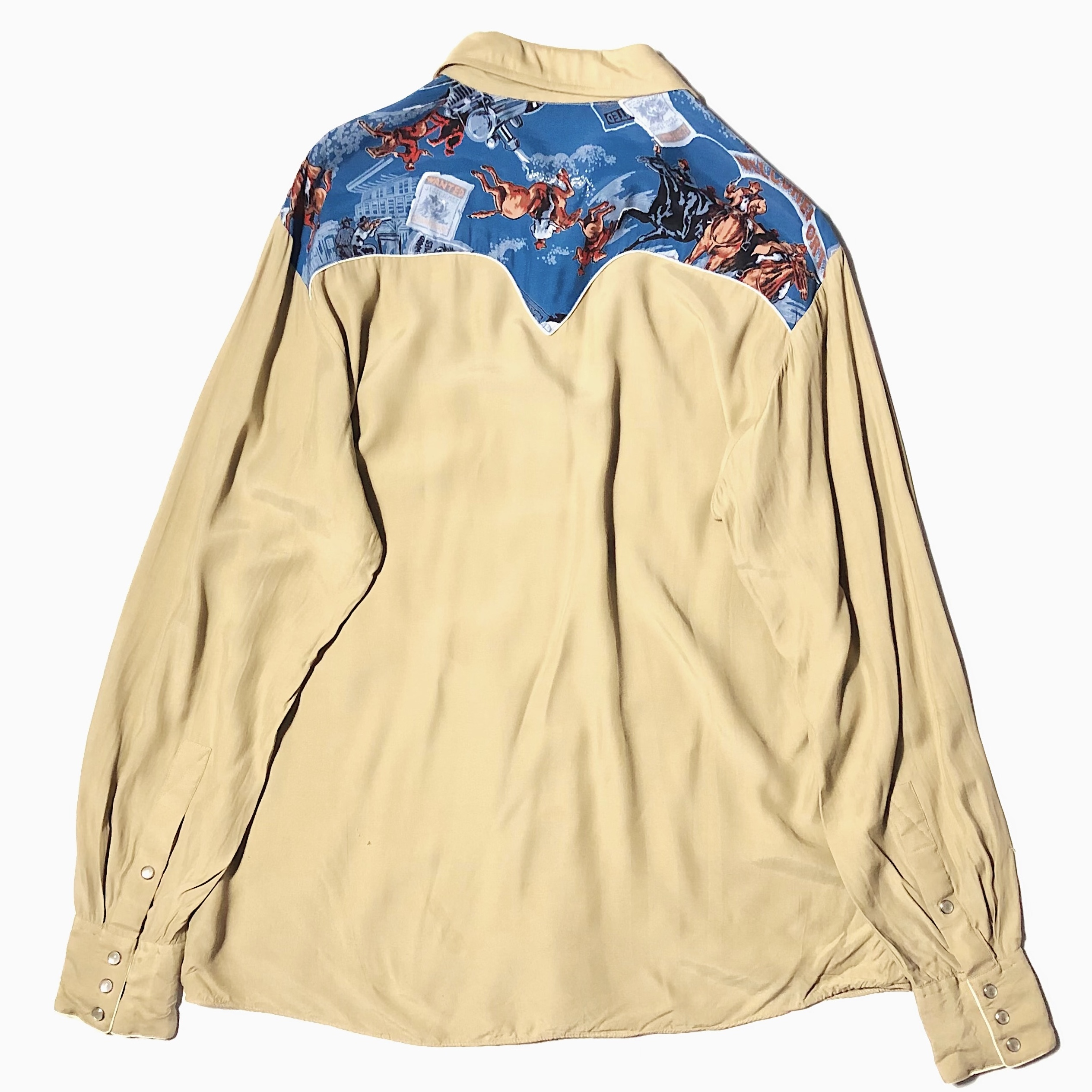 Vintage "Cowboy" Rayon Western Shirt の画像 2