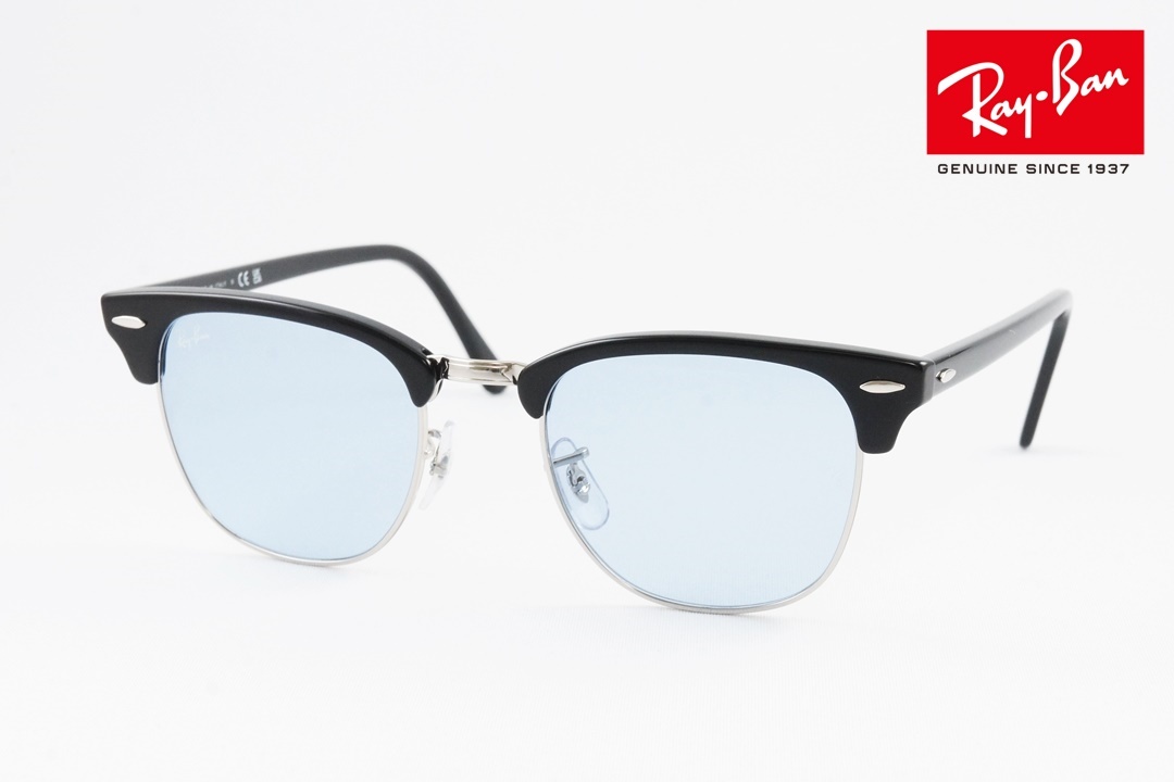 【美品】B&L Ray-Ban クラブマスター W1263 ブラック オーバル 木村拓哉さん着用】Ray-Ban サングラス CLUBMASTER RB3016 1354/3F 51