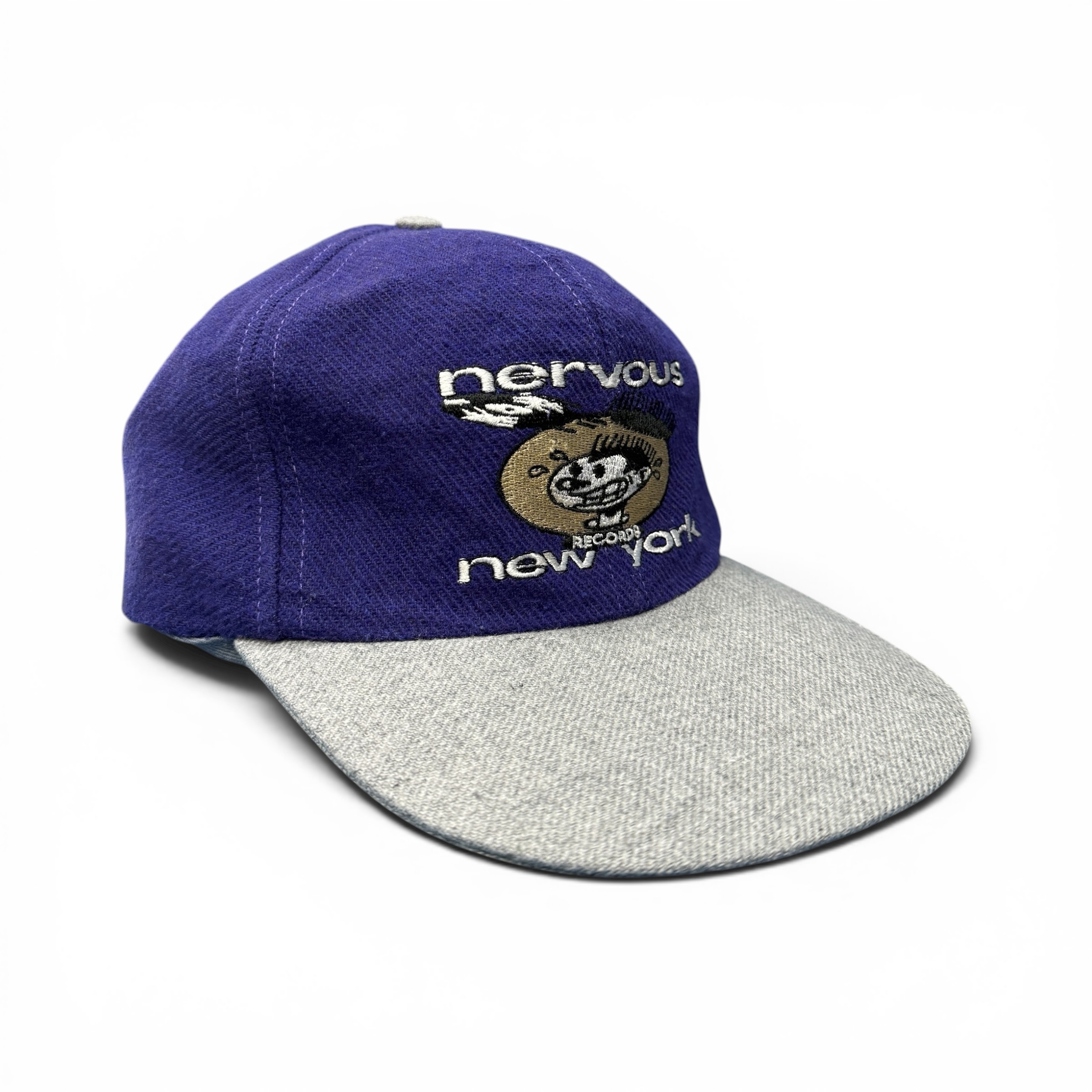 【NERVOUS RECORDS】ナーバスレコード “CHARACTER LOGO” Vintage スナップバックキャップ