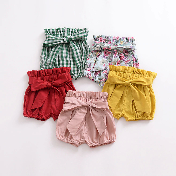 受注 ラッフルリボンかぼちゃパンツ ベビーキッズ 女の子 フリル