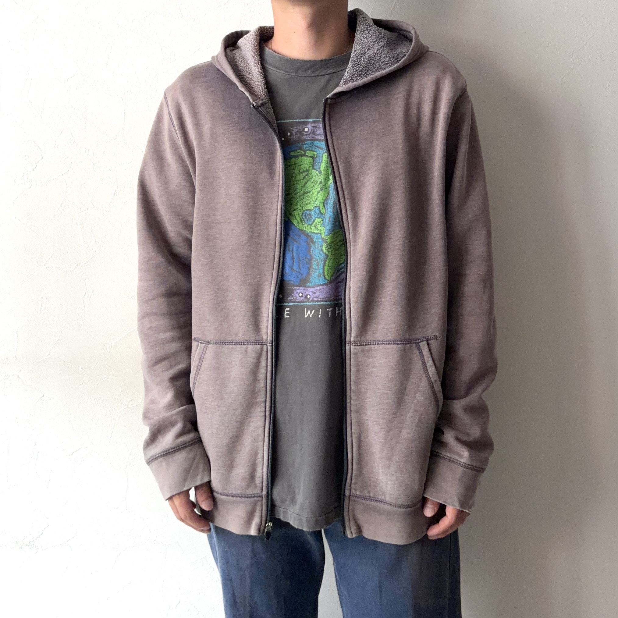 Vintage Faded Zip-up Hoodie の画像 3
