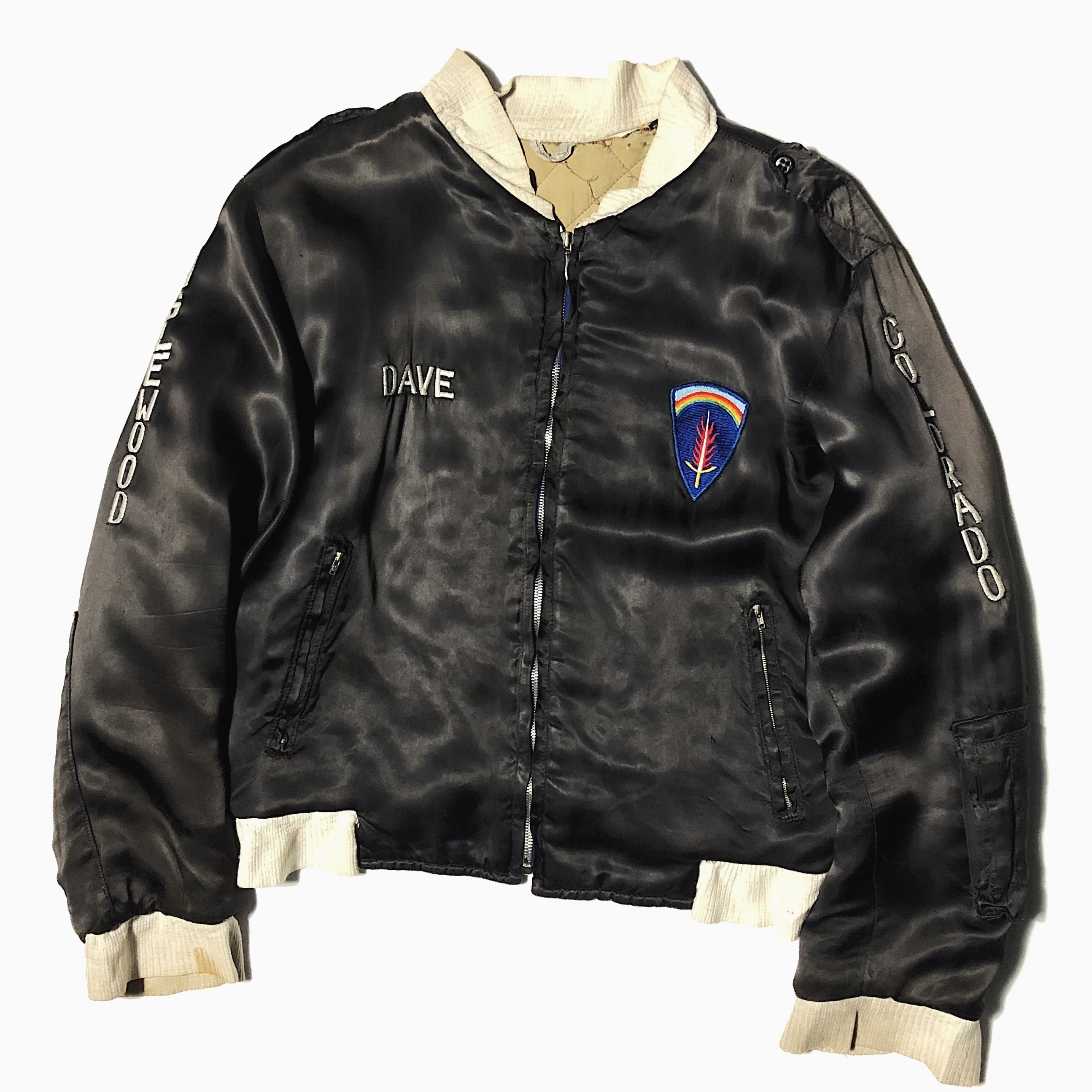 Vintage 50〜60's "CO"C" 94th ENG BN CONST." Souvenir Jacket の画像 2