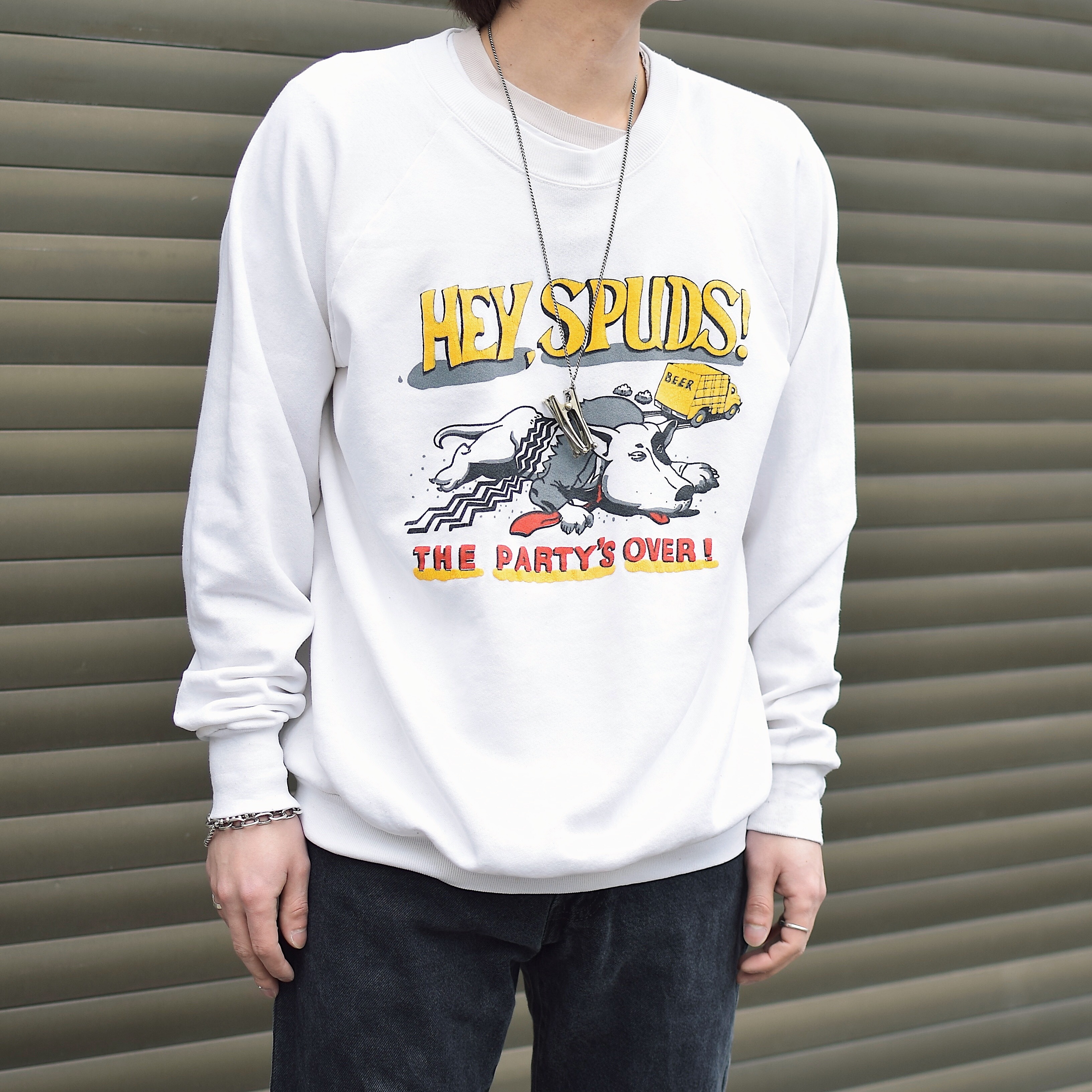 Vintage 90's【FRUIT OF THE LOOM】"HEY,SPUDS" Sweat の画像 3